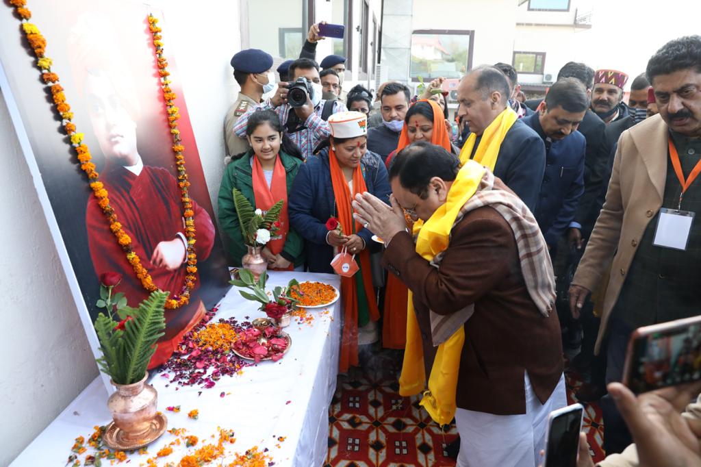  Hon'ble BJP National President Shri J.P. Nadda addressing Himachal Pradesh State Karyasamiti in Dharmshala (Himachal Pradesh)