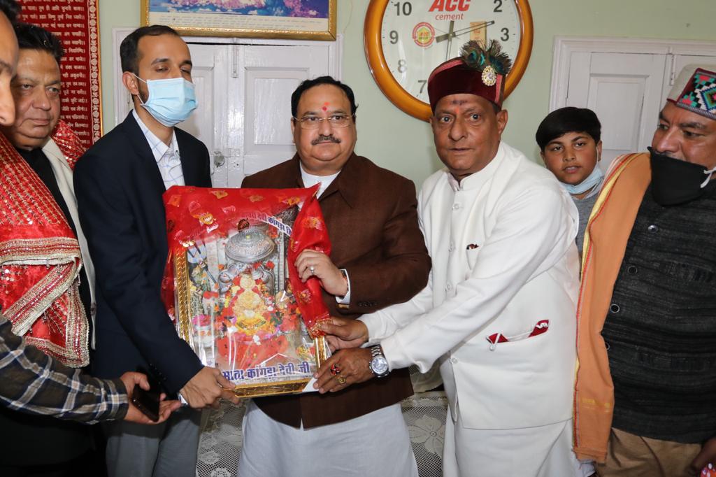  Hon'ble BJP National President Shri J.P. Nadda offered prayers at Brajeshwari Temple in Himachal Pradesh