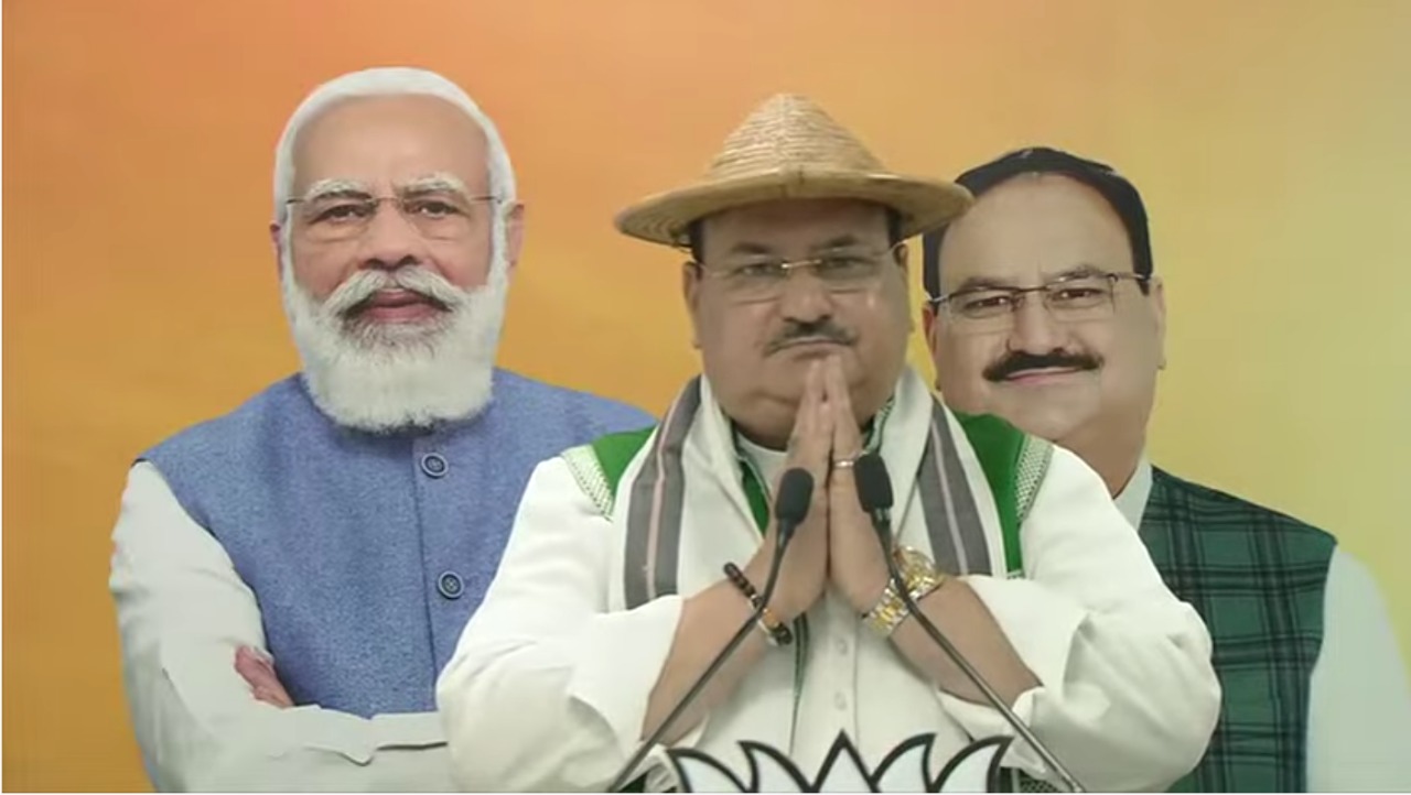  BJP National President Shri J.P. Nadda while inaugurating Arunachal Pradesh State BJP Office via video conferencing