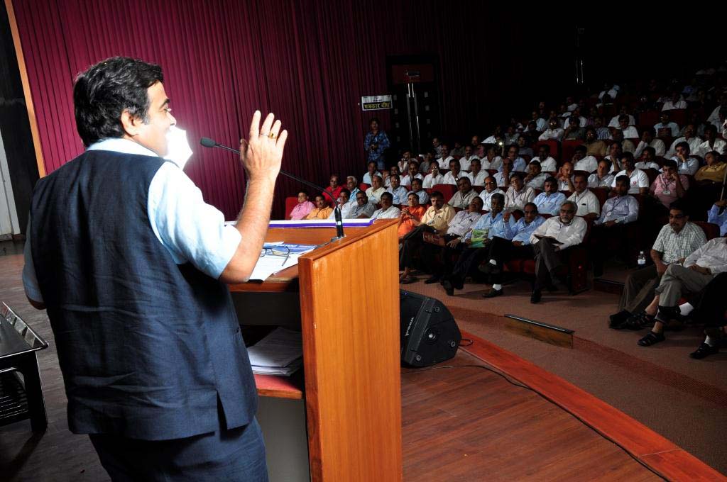 Former BJP President, Shri Nitin Gadkari addressing "Industrial Vision-2013" organised by Laghu Udyog Bharti at Kota Rajasthan on June 23, 2013