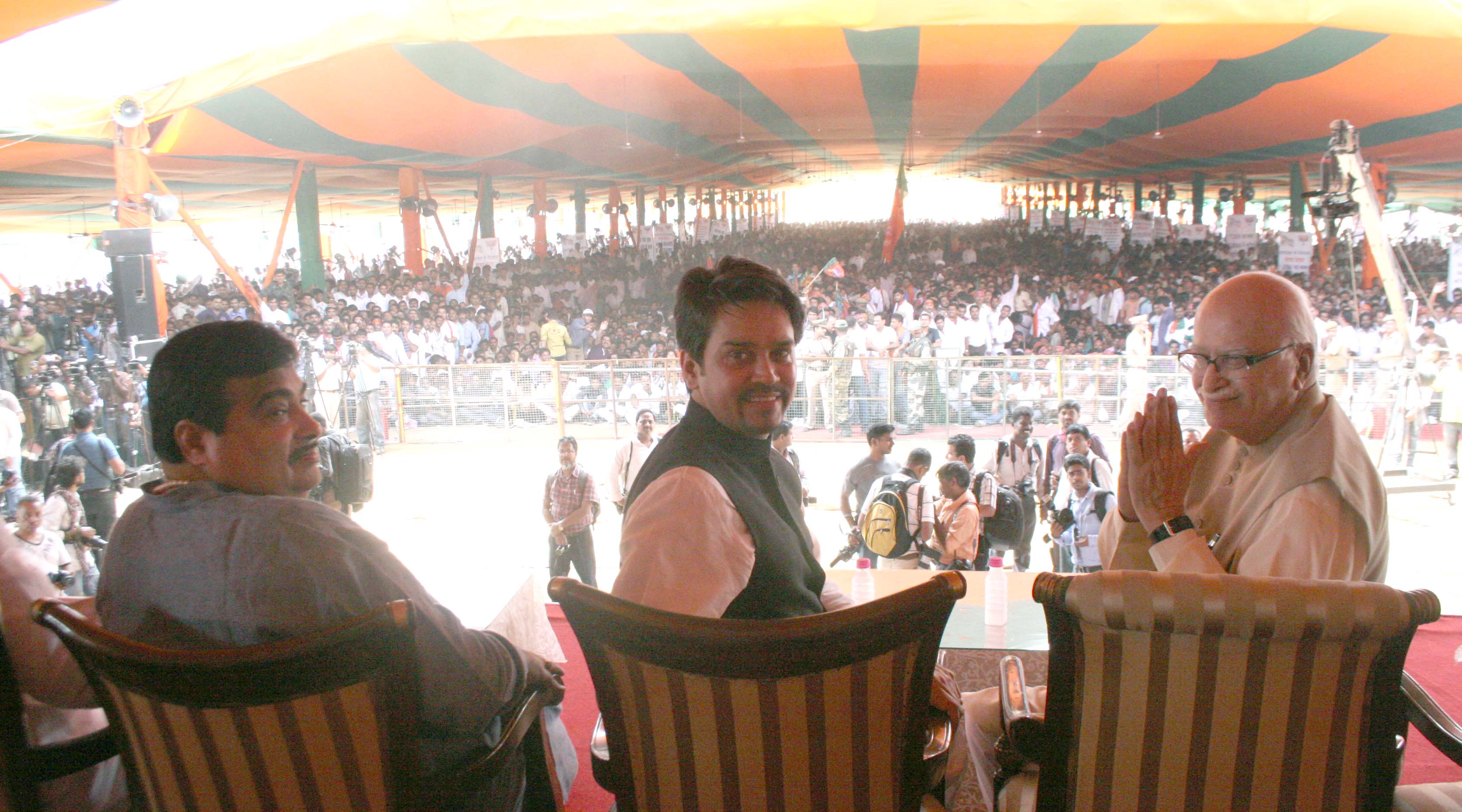 BJYM''s rally "Sansad Ghirao" at Ramlilala Ground on August 09, 2011