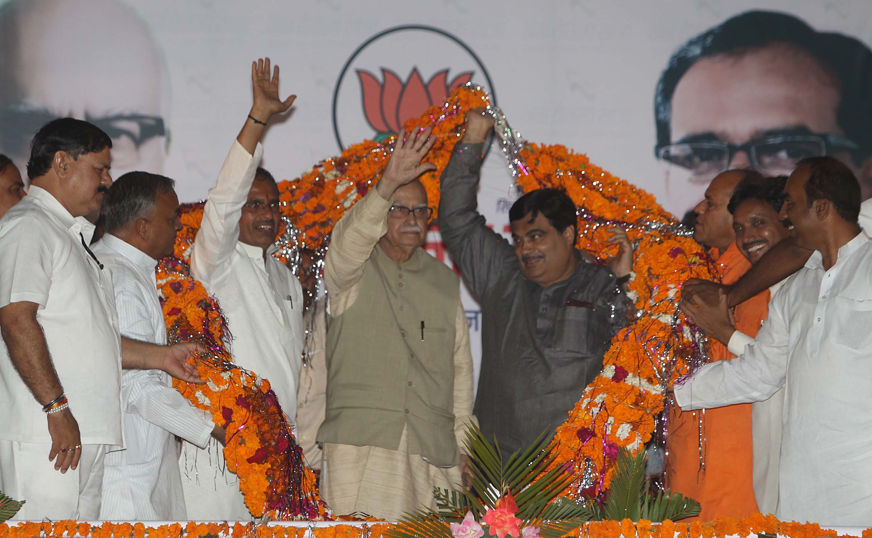 Jan Chetana Yatra at Chhindwara, (Madhya Pradesh) on October 16, 2011