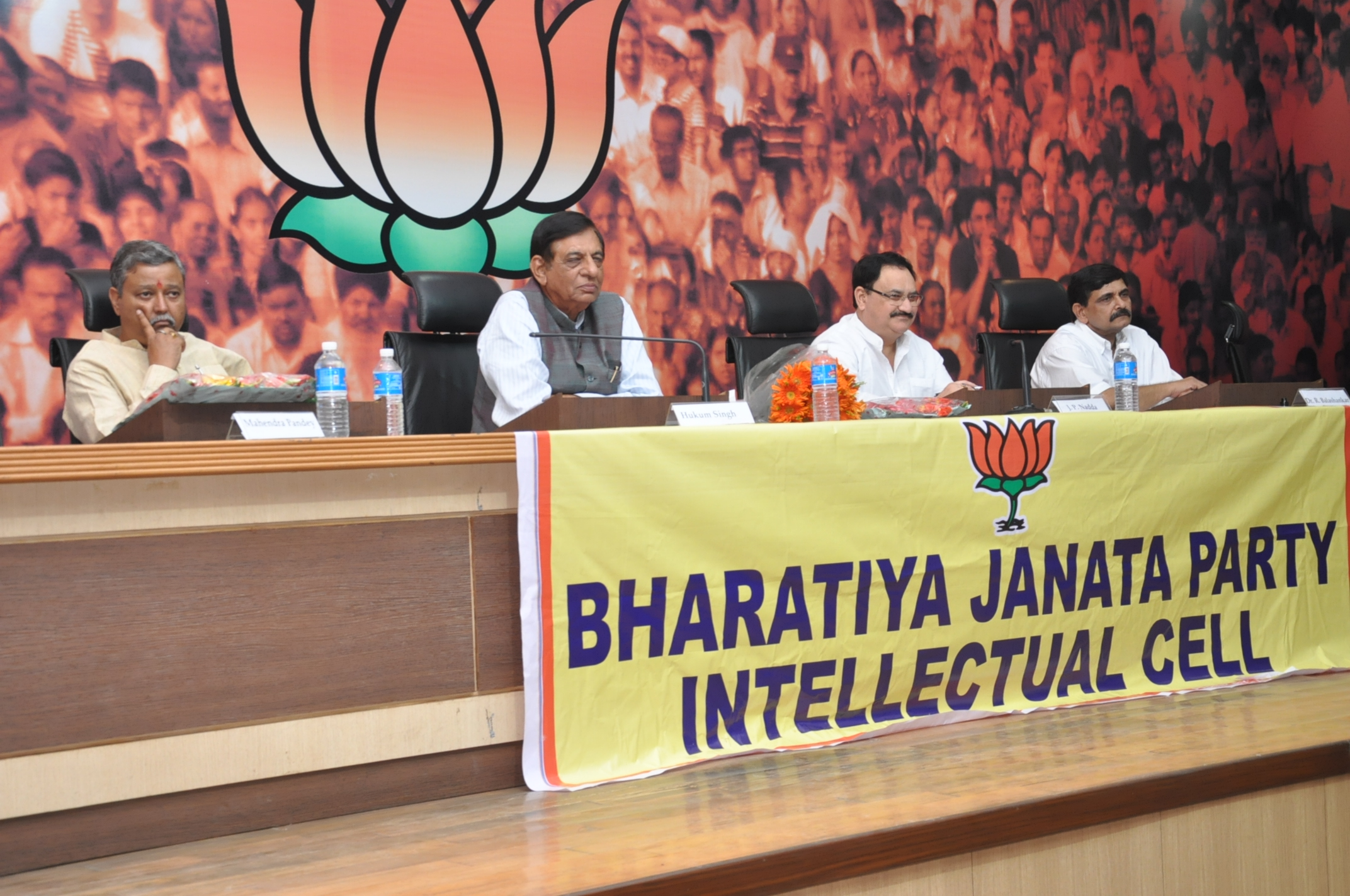 BJP National General Secretary and MP, Shri J.P. Nadda addressing "Muzaffarnagar-The Truth" org by BJP Intellectual Cell at 11, Ashoka Road on October 5, 2013