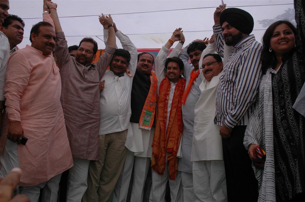 Shri Anurag Thakur taking charge as BJYM President on June 28, 2010