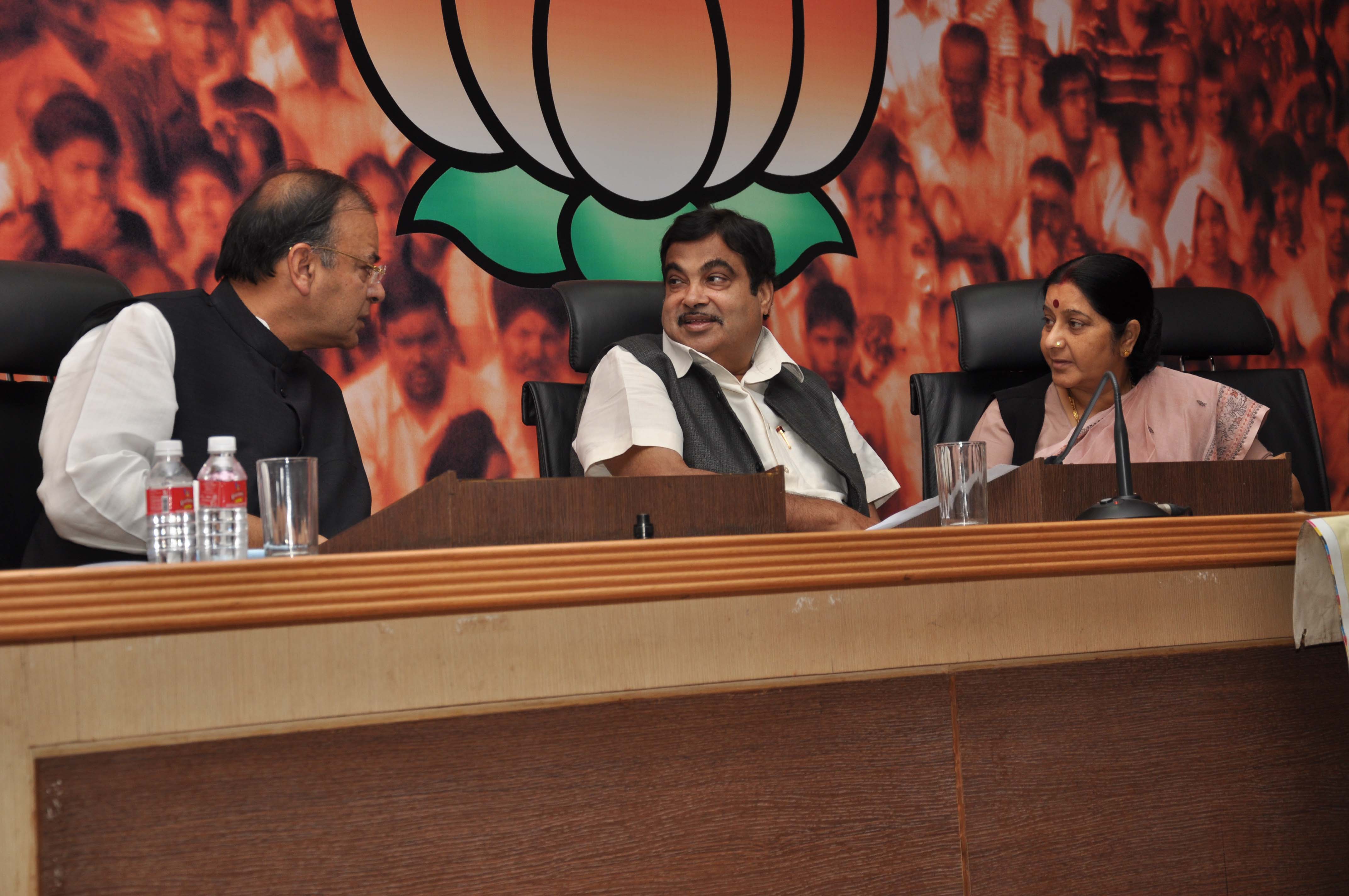 BJP National Office Bearers Meeting at 11, Ashoka Road, New Delhi on May 11, 2012