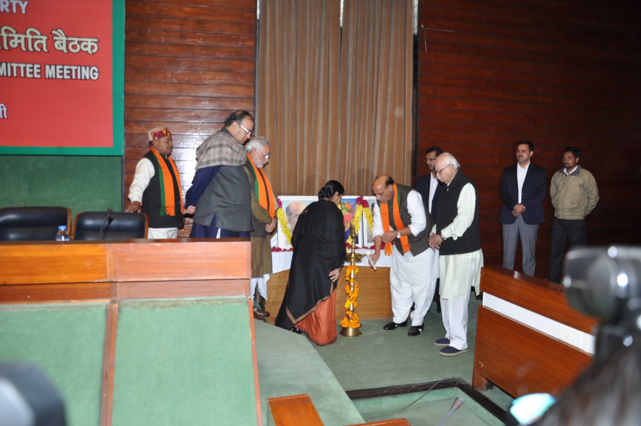 BJP Central Election Campaign Committee Meeting at Parliament Annexe, New Delhi on December 24, 2013