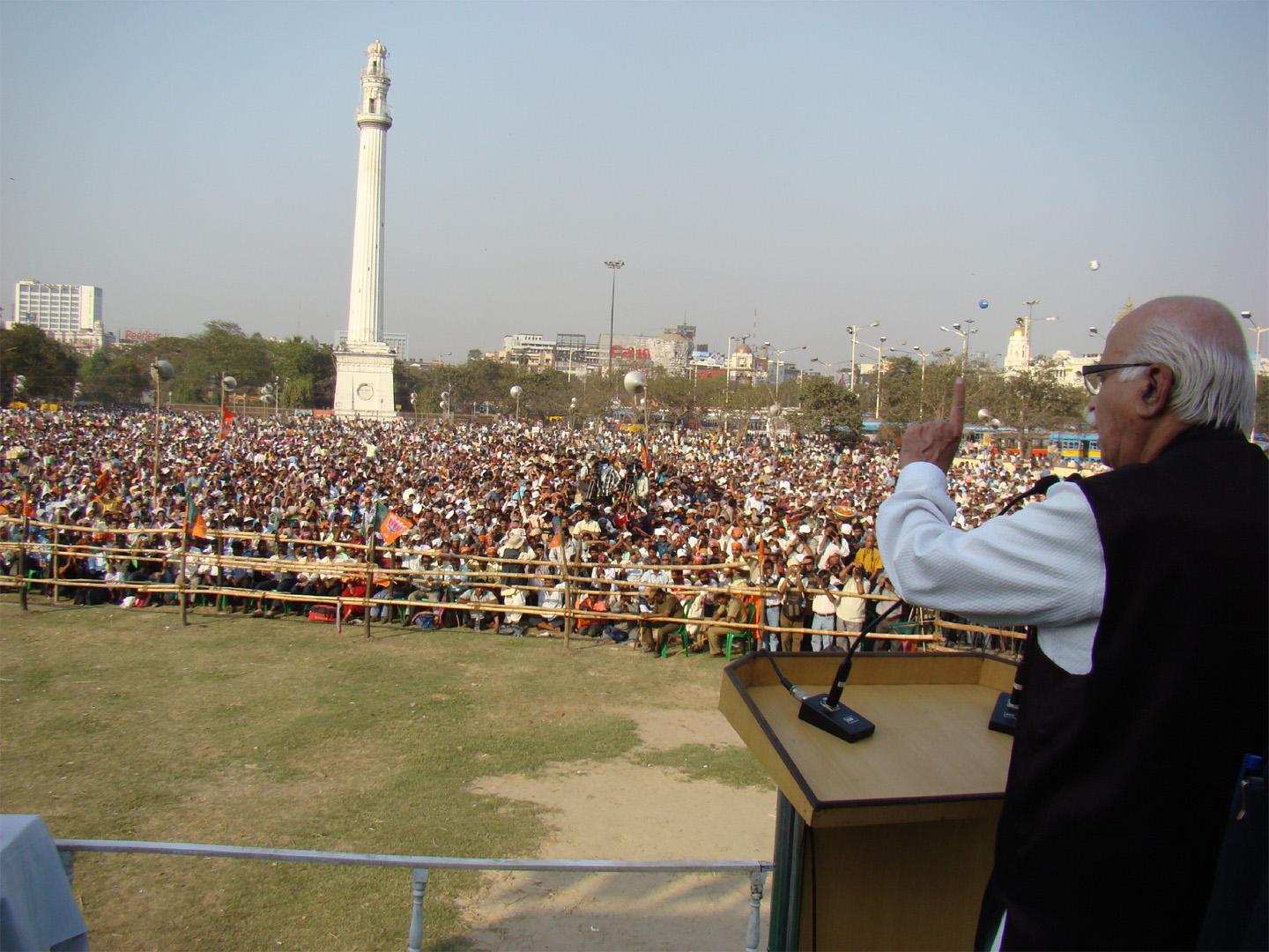 BJP Public Meeting at Shaheed Minar Ground, Kolkata on February 15, 2011