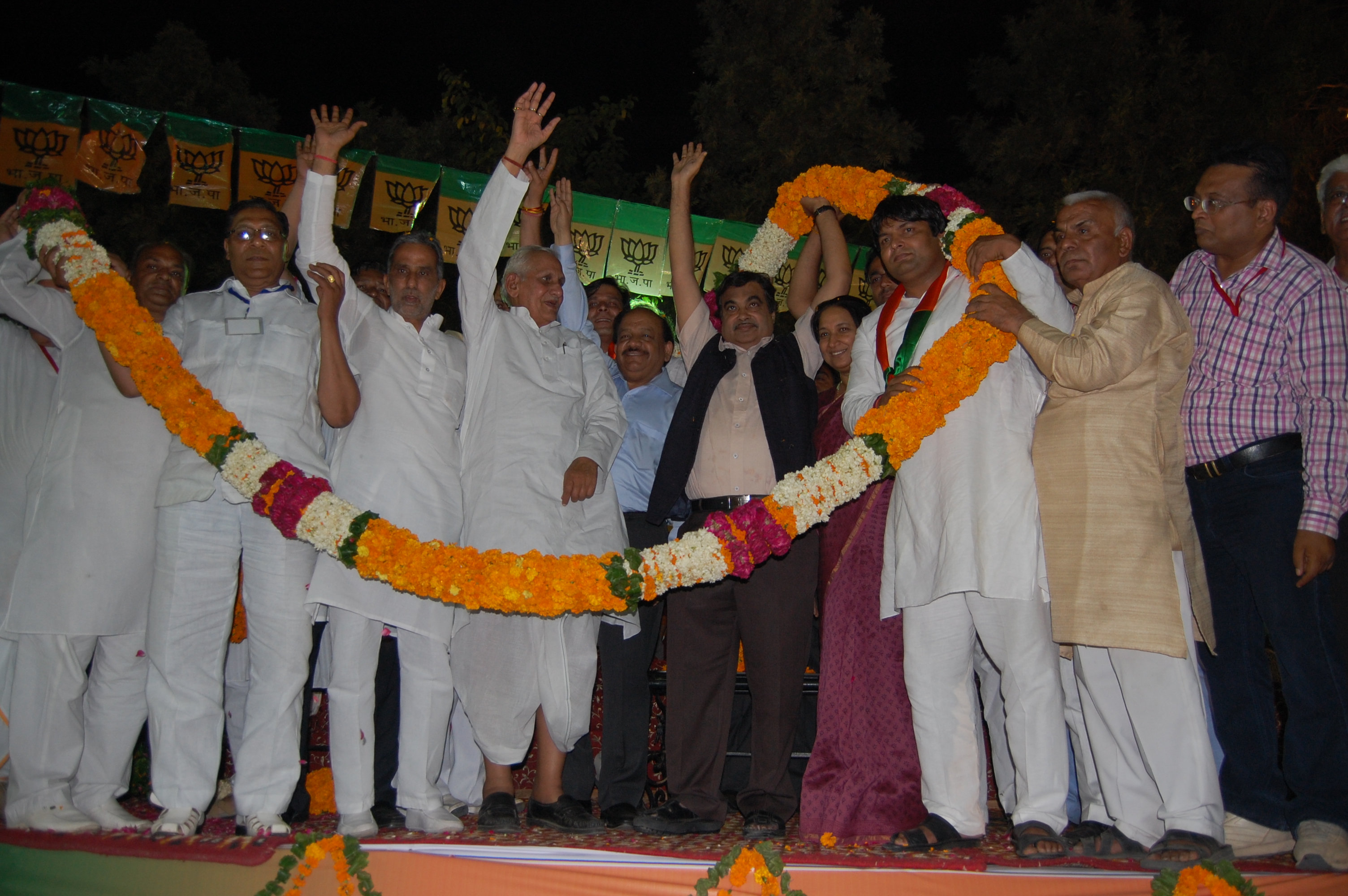 BJP National President, Shri Nitin Gadkari at VISHAL VYAPAARI SAMMELAN at Rajpoot Vatika, Old Delhi Road, Gurgaon (Haryana) on June 09, 2012