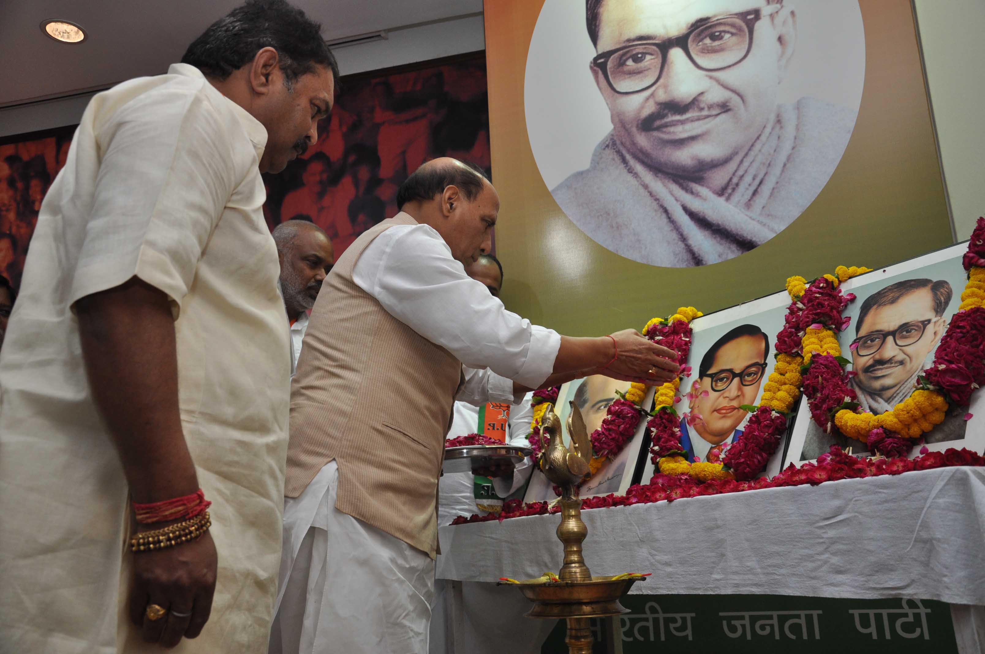 BJP President, Shri Rajnath Singh concluding BJP SC Morcha National Executive Meeting at 11, Ashoka Road on July 28, 2013