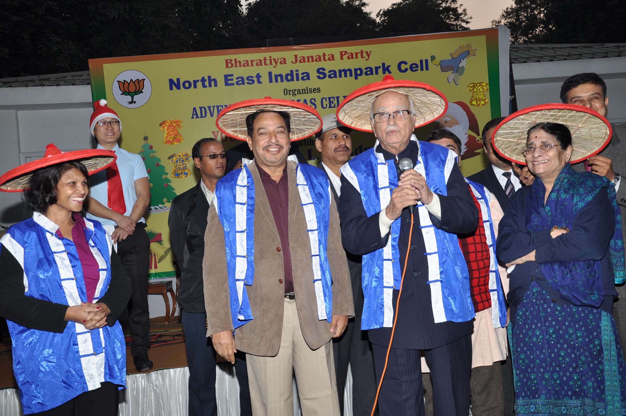 Advent Christmas Celebration at Sh L.K. Advaniji''s residence 30, Prithviraj Road organised by BJP North East India Sampark Cell on December 16, 2011