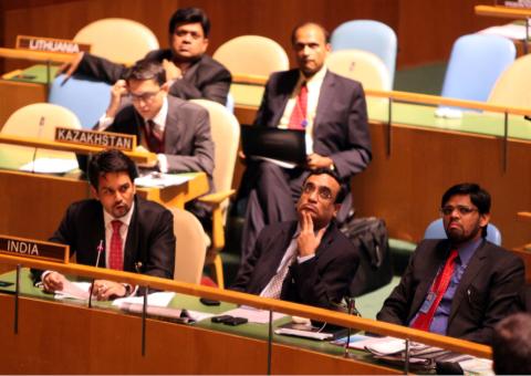 BJYM President, Shri Anurag Thakur attended a High Level meeting on Youth in New York on July 27, 2011