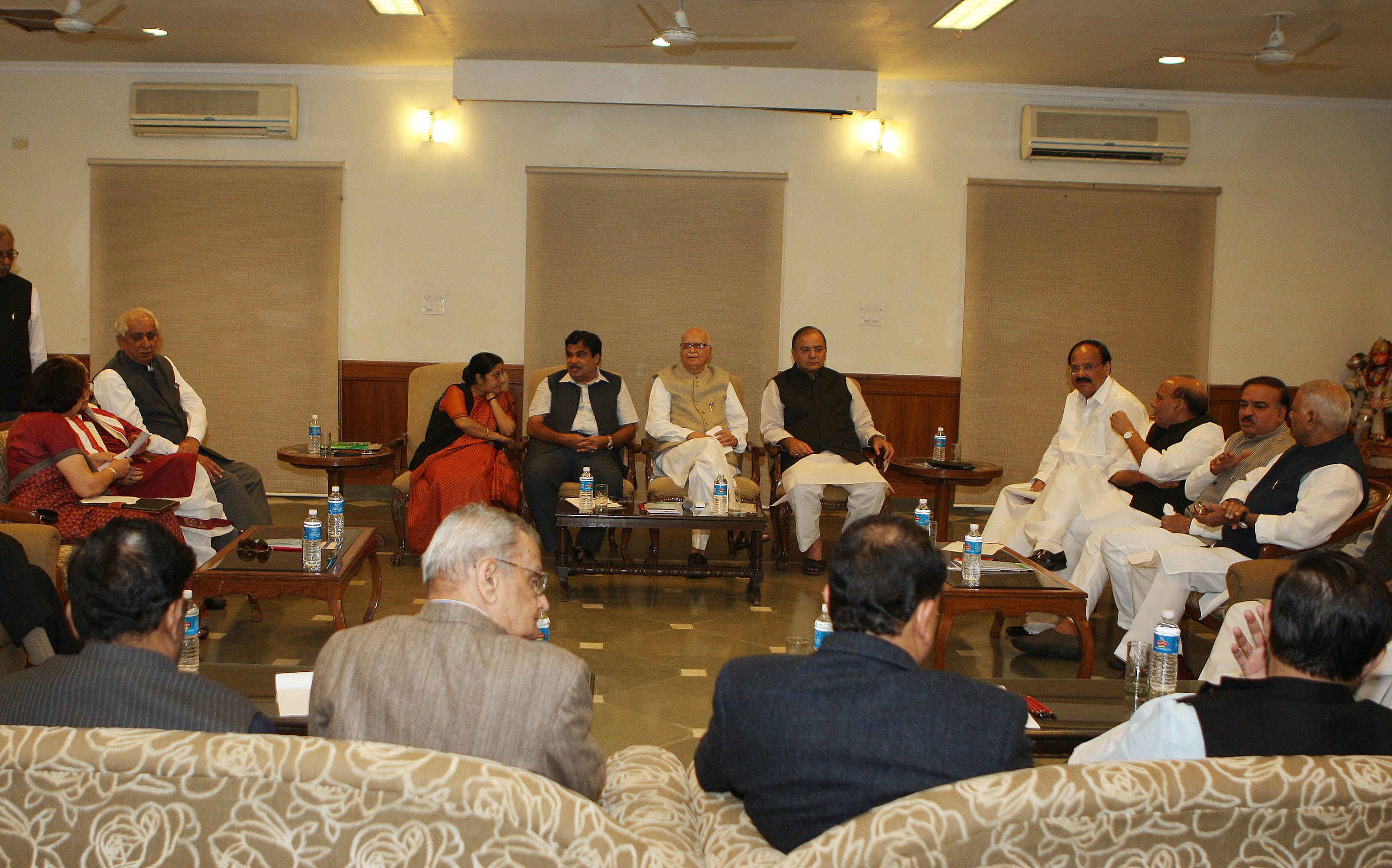 BJP Parliamentary Party, Office Bearers meeting at Shri L.K. Advaniji's residence 30, Prithviraj Road on November 20, 2012