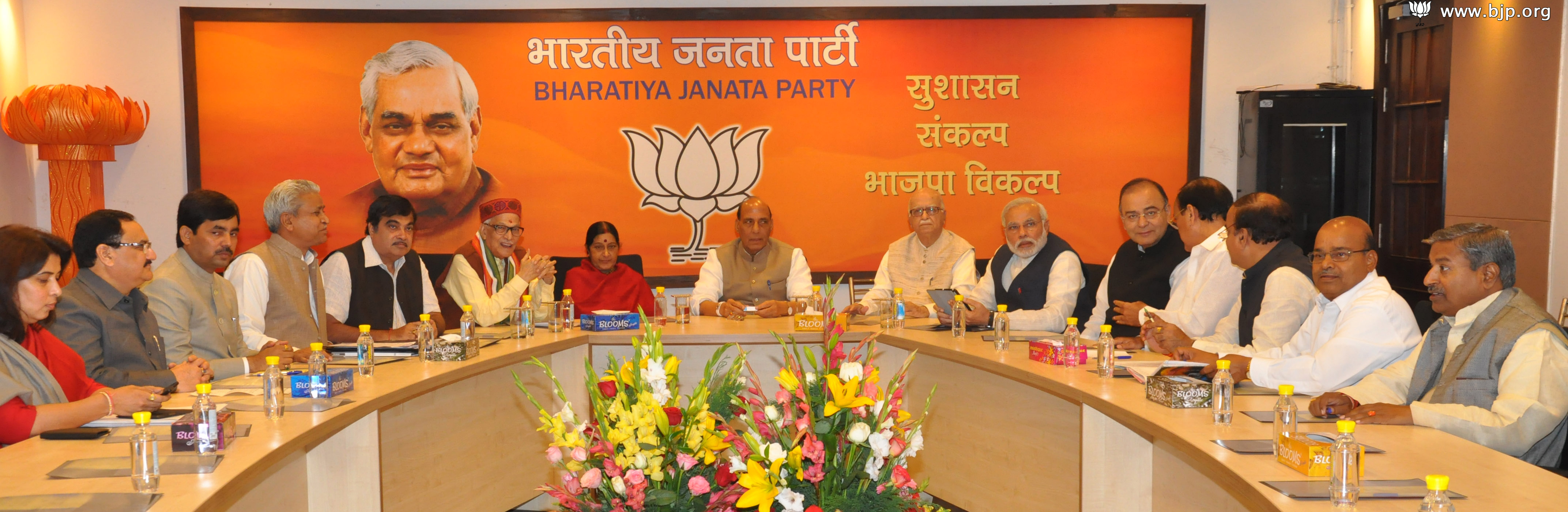 BJP Central Election Committee Meeting at 11, Ashok, New Delhi on March 13, 2014