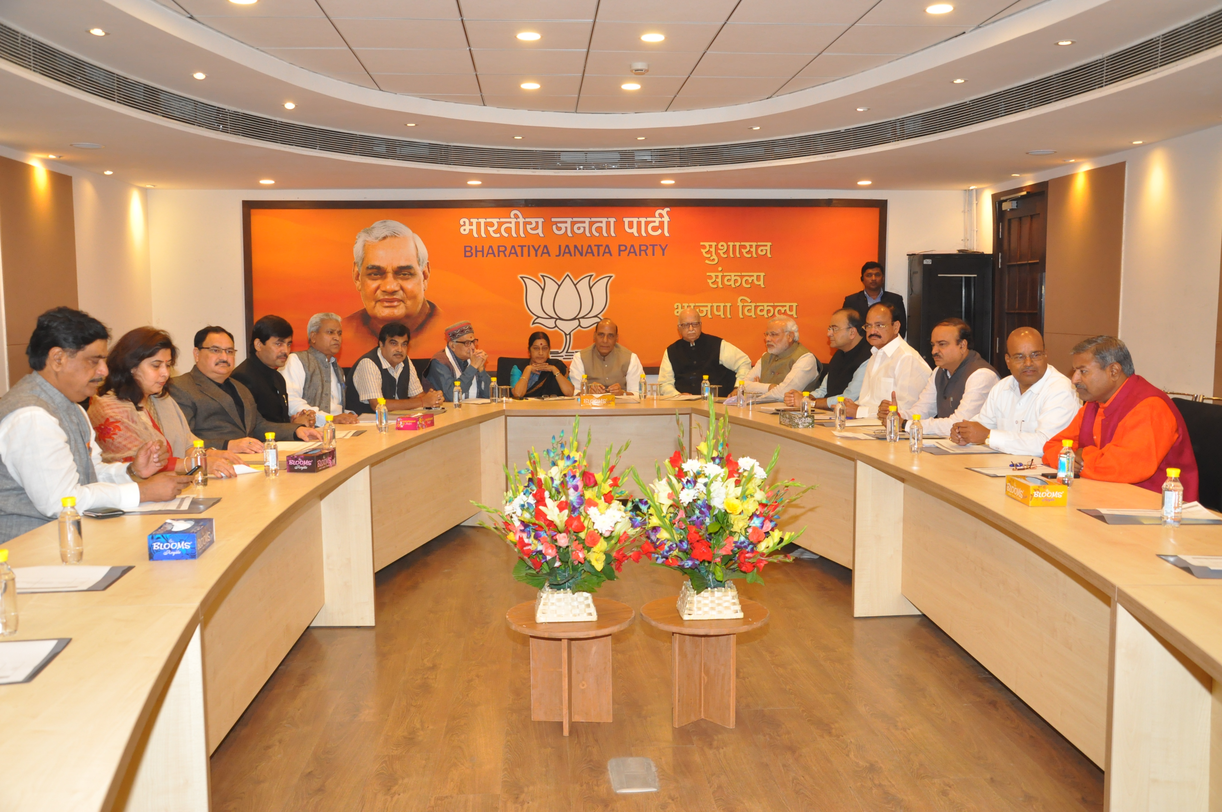 BJP Central Election Committee Meeting at 11, Ashok, New Delhi on March 8, 2014