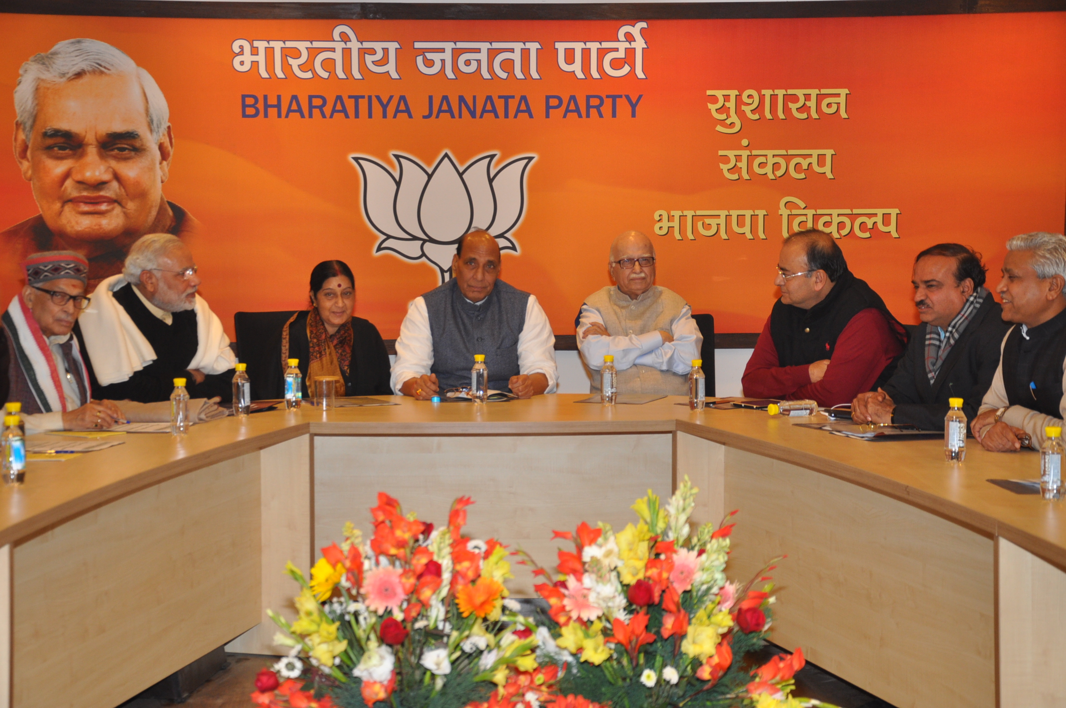 BJP Central Election Committee meeting at 11, Ashoka Road on January 24, 2014