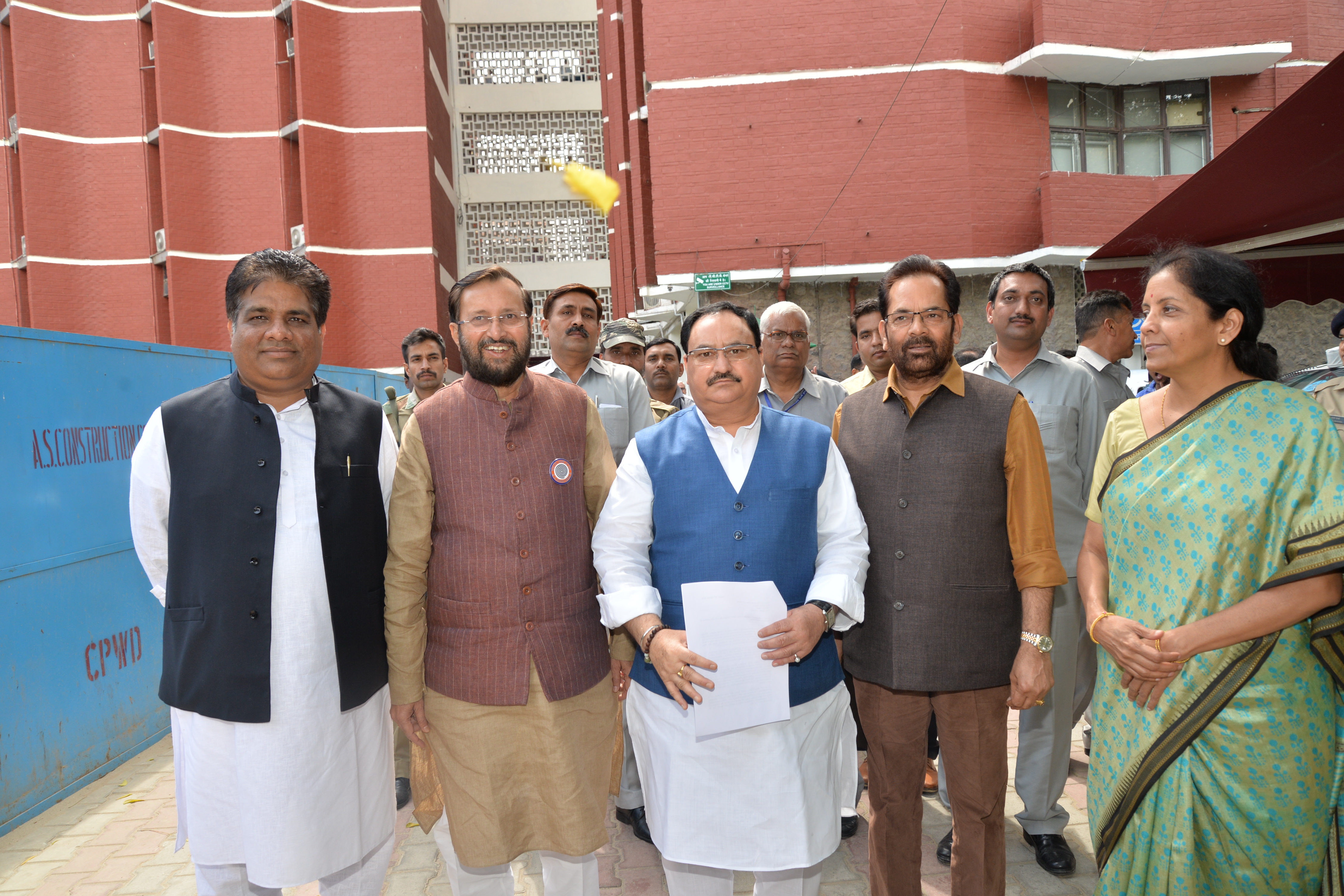 BJP delegation led by Shri J.P. Nadda meet with CEC at Nirvachan Sadan, New Delhi on March 16, 2016