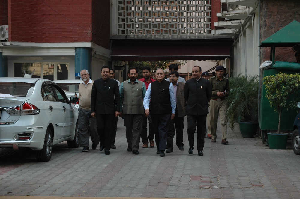 BJP Leaders delegation met with ECI at Nirvachan Sadan, New Delhi on February 28, 2017