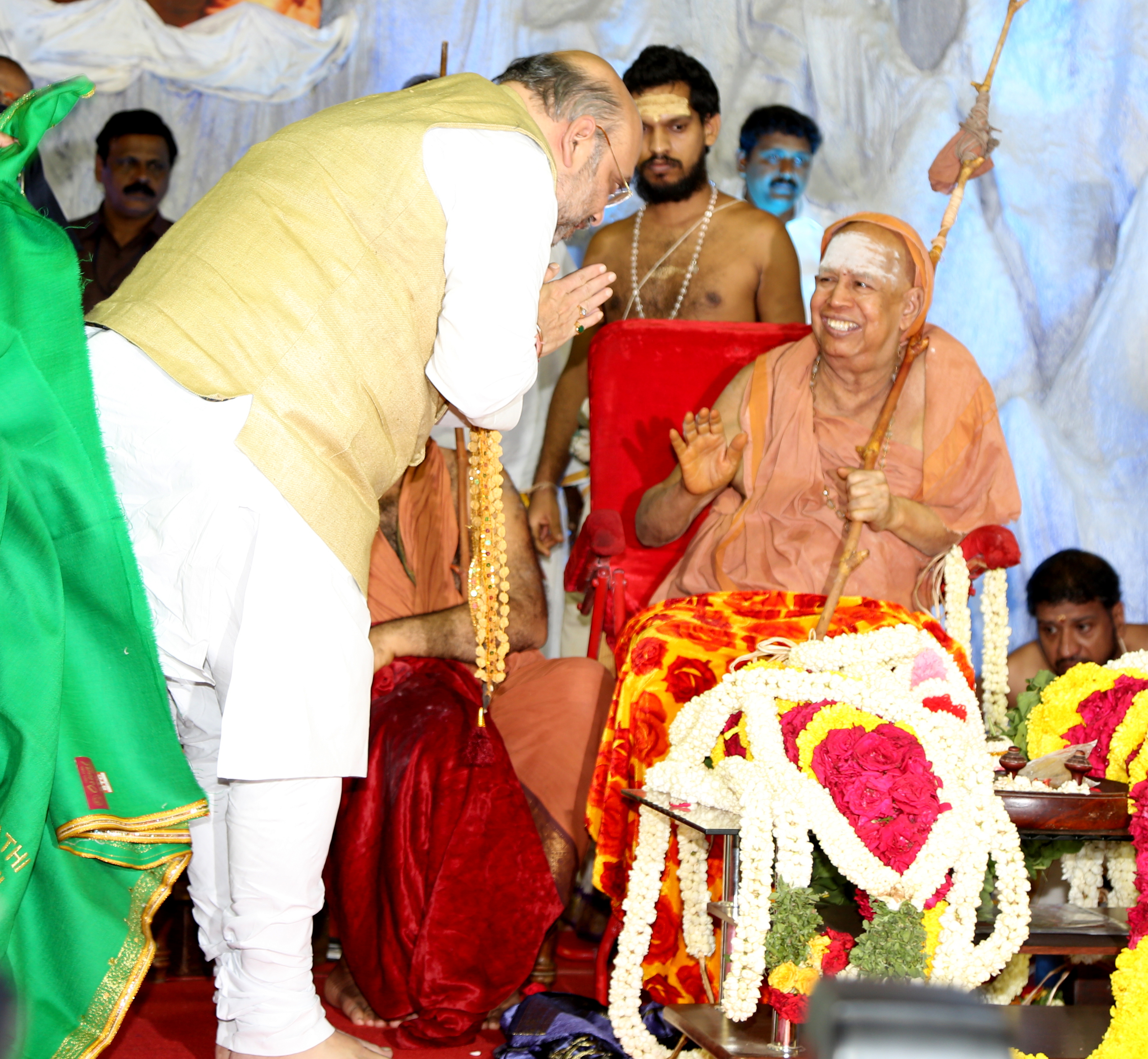 BJP National President addressing a public program on the auspicious occasion of Sahasra Chandra Darshan of Jagad Guru Shankaracharya Jayendra Saraswathi ji at Kamaraj Arangam, Chennai (Tamil Nadu) on March 23, 2016