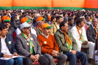 BJP National President, addressing Booth Co-ordinators Meeting at Opp. DPS, Sec 5, Pushp Vihar on January 25, 2015