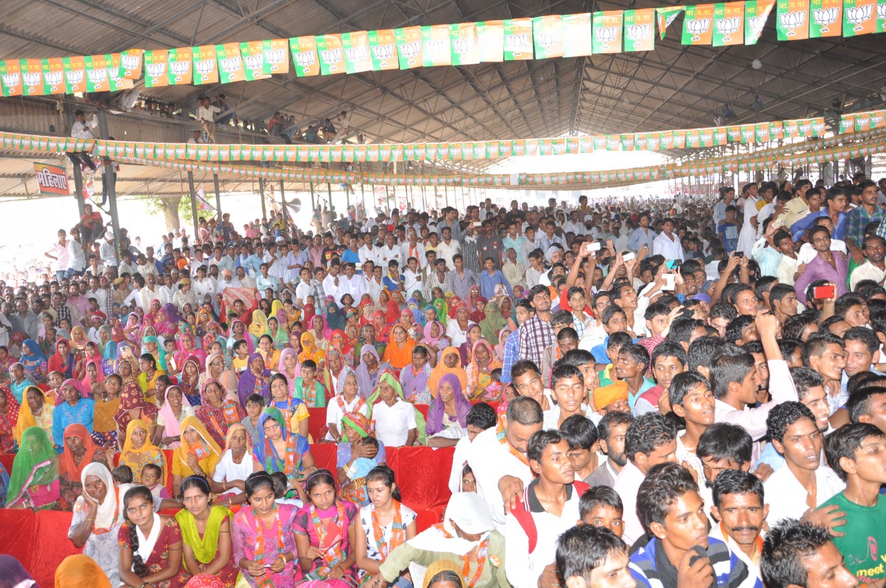 BJP National President, Shri Amit Shah address public meeting at Ellenabad (Haryana) on October 7, 2014