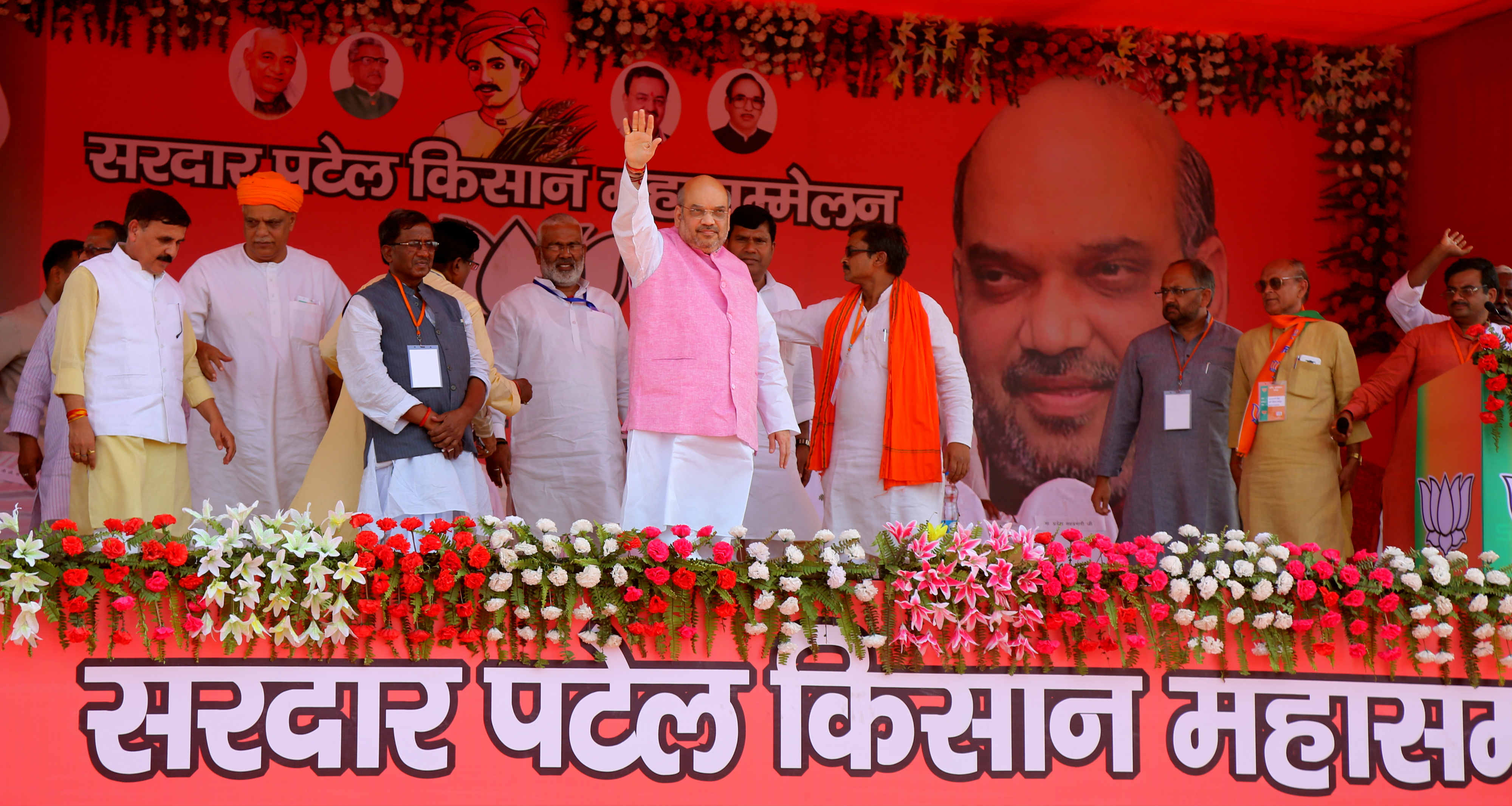 BJP National President, Shri Amit Shah address Sardar Patel Kisan Maha-Sammelan in Andawa, Allahabad (Uttar Pradesh) on May 31, 2016