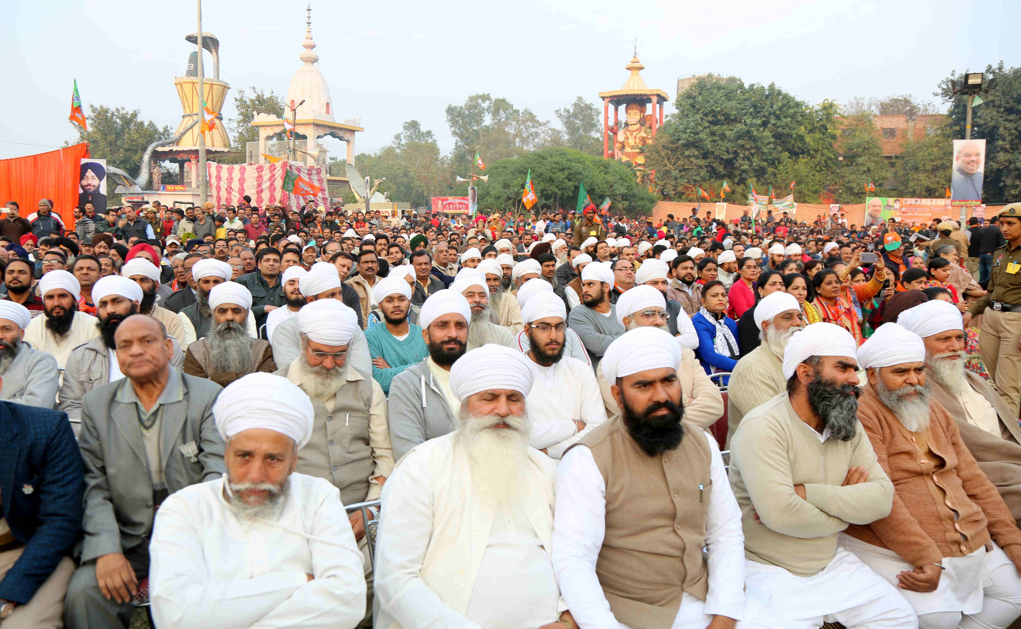 BJP National President, Shri Amit Shah addressing a public meeting at Daresi Ground, Ludhiana (Punjab) on January 30, 2017