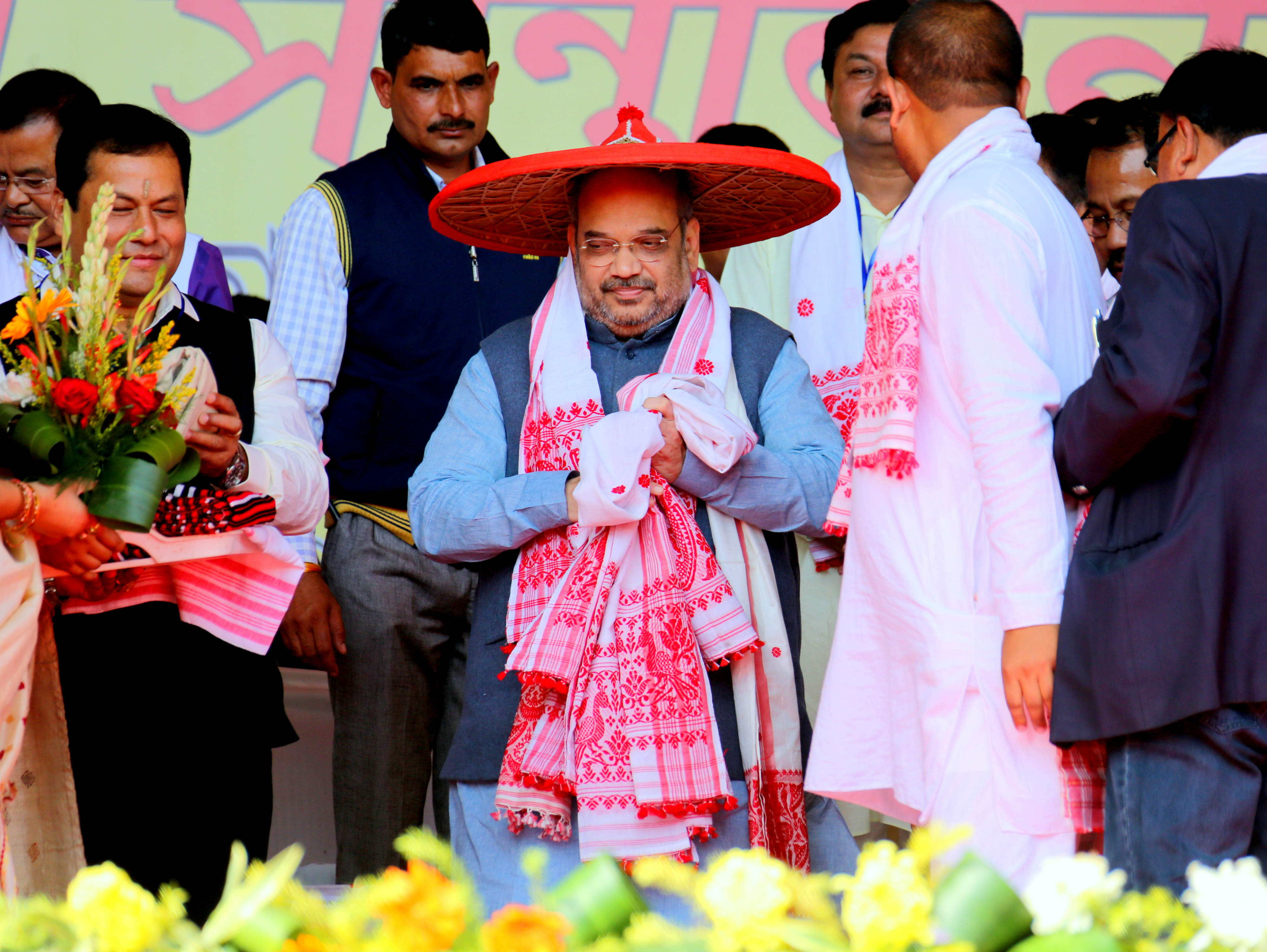 BJP National President Shri Amit Shah addressing a Public Meeting at High School Ground Jalupura, Dibrugarh (Assam) on November 27, 2015