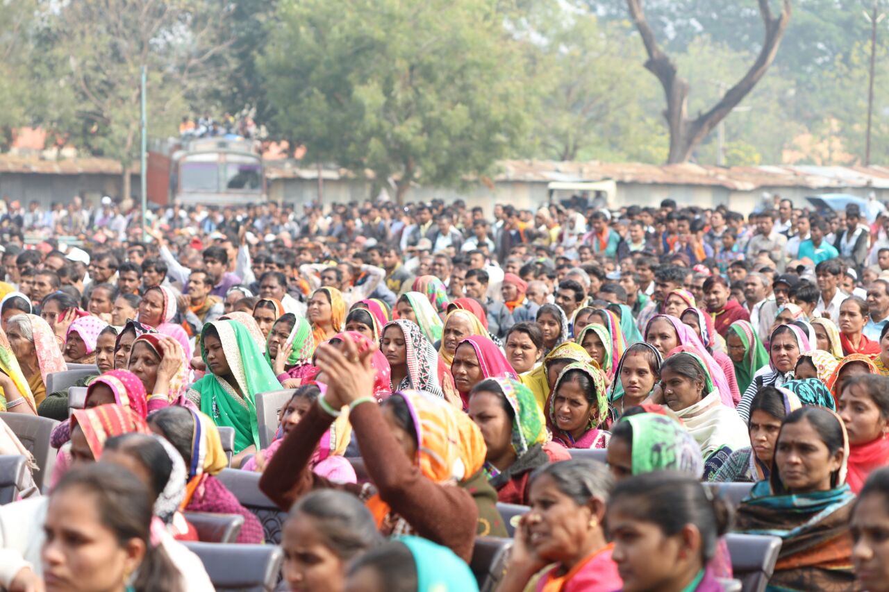 BJP National President Shri Amit Shah addressing a public meeting at Kheralu College, Siddhpur Cross Road, (Kheralu Vidhansabha) Dist Mehsana.