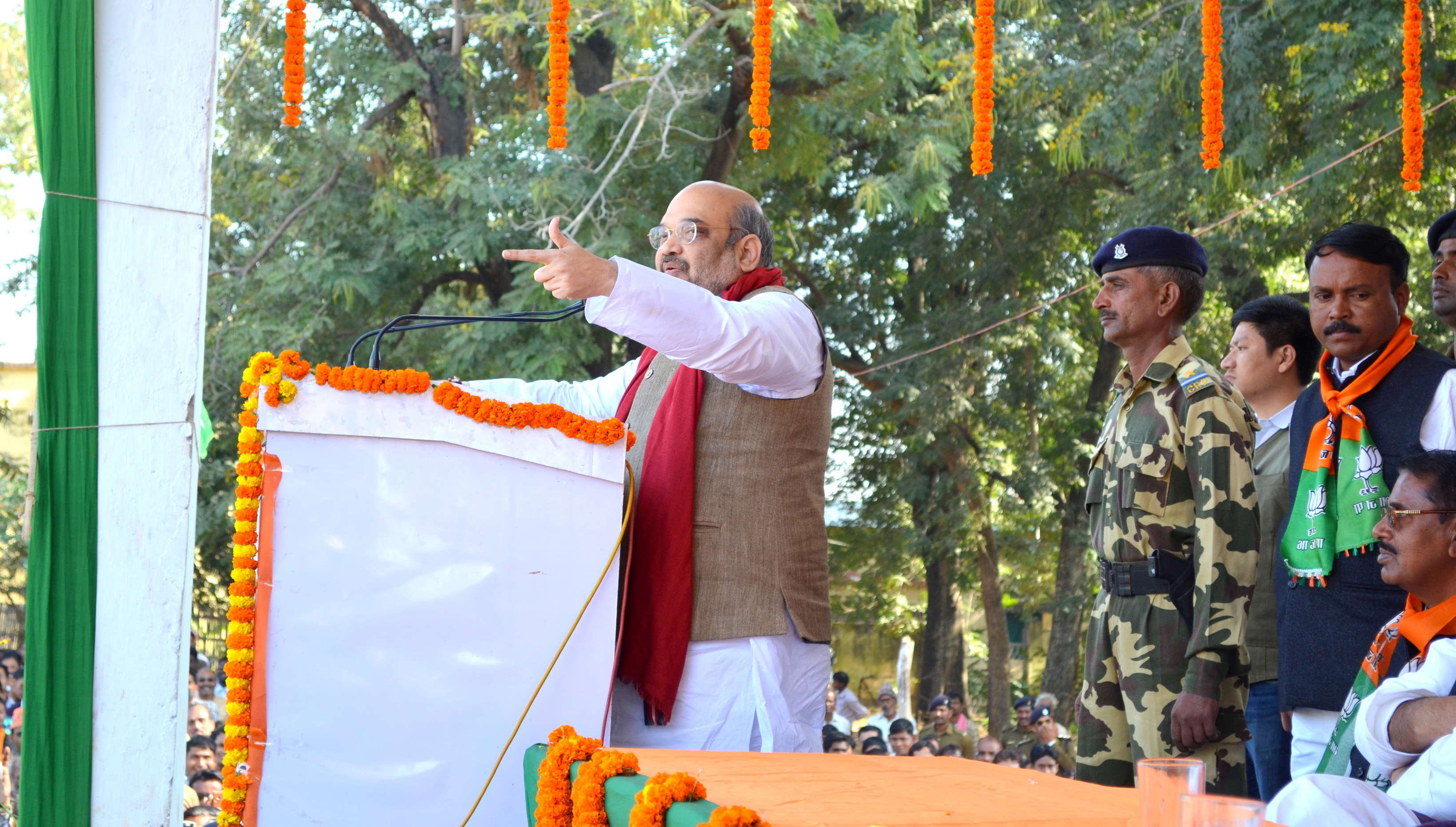 BJP National President, Shri Amit Shah addressing public meeting at Barhi (Jharkhand) on December 1, 2014