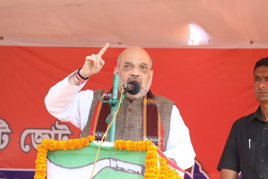 BJP National President, Shri Amit Shah addressing a public meeting at Raima Valley, Dhalai District (Tripura)