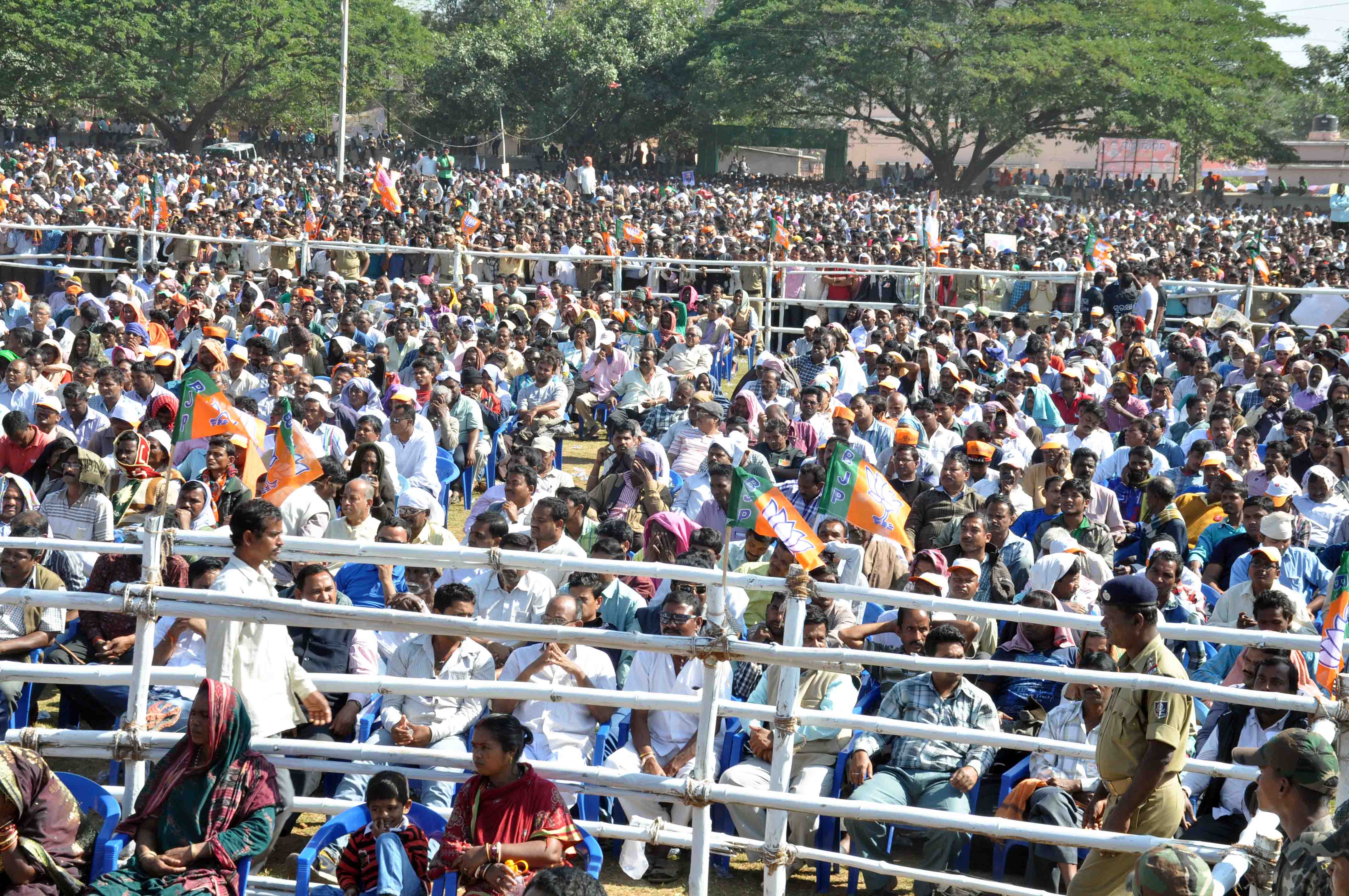 BJP National President, Shri Amit Shah addressing a public meeting at Unit-6, High School Play Ground, Bhubneshwar.Odisha on January 6, 2015