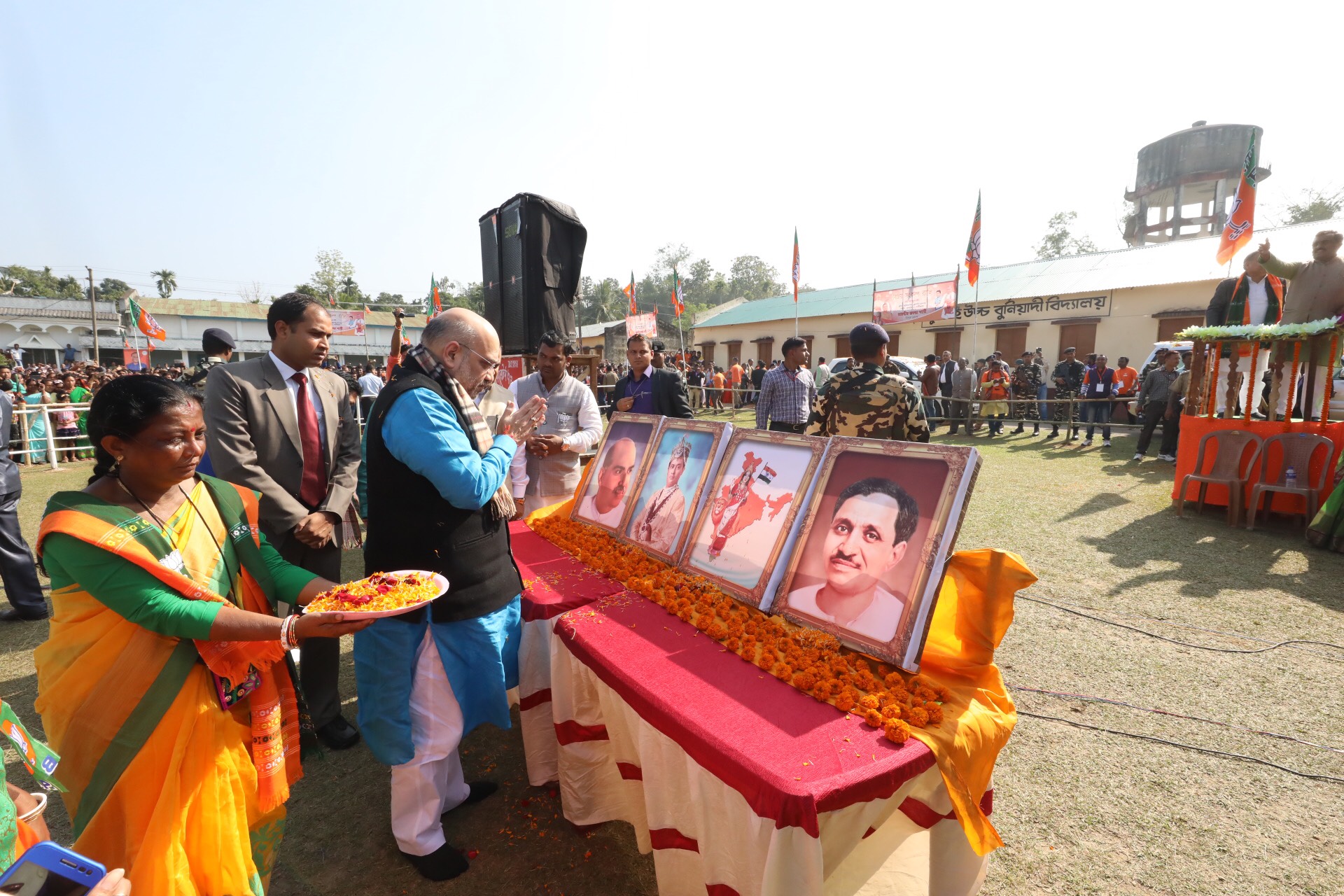 BJP National President Shri Amit Shah addressing a Public meeting in Ambassa, Tripura.