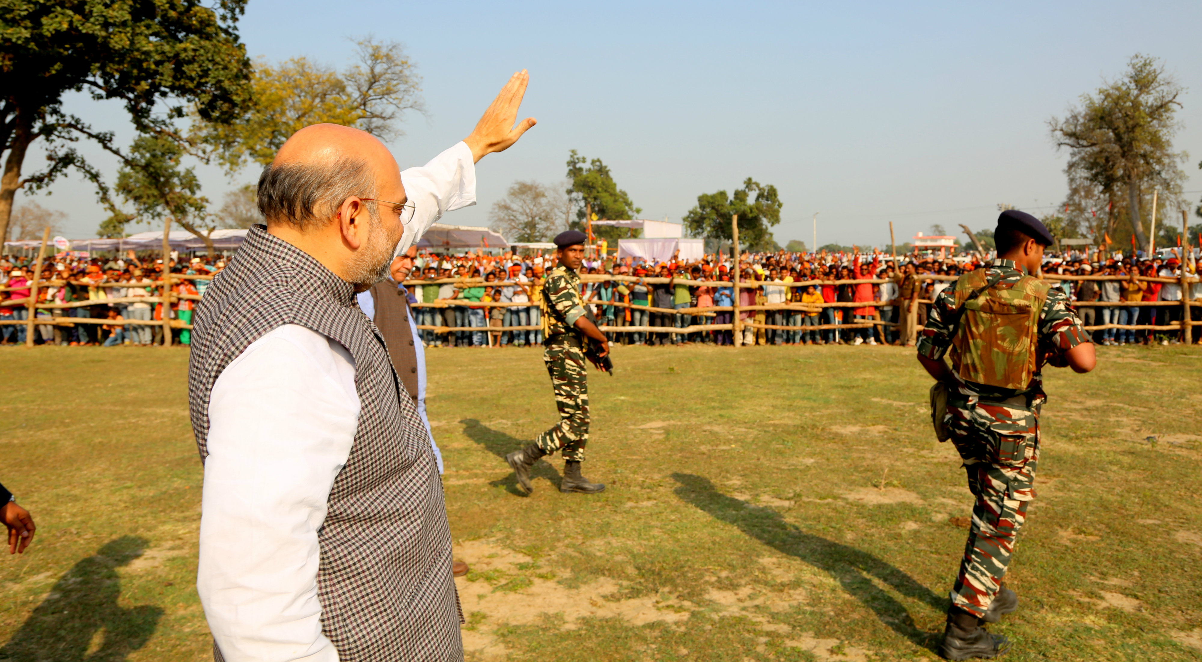 BJP National President Shri Amit Shah addressing a public meeting in Baijalpur, Mohammadabad, Ghazipur on March 03, 2017