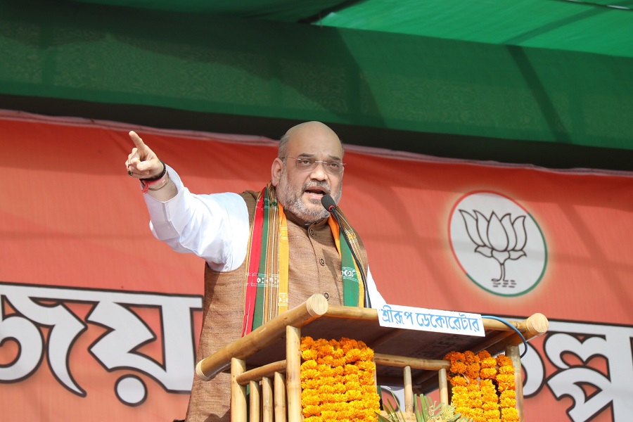 BJP National President, Shri Amit Shah addressing a public meeting in Mohanpur (Tripura). 11.02.2018