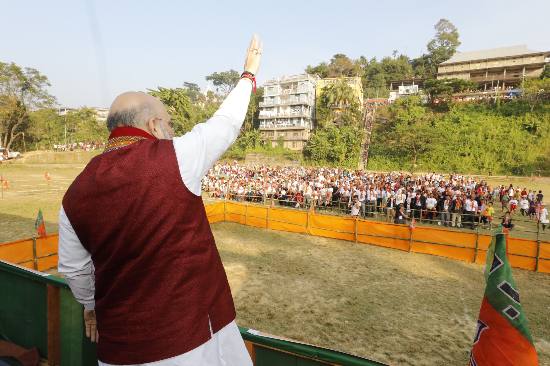 BJP National President, Shri Amit Shah addressing a public meeting in Vairengte Mizoram.