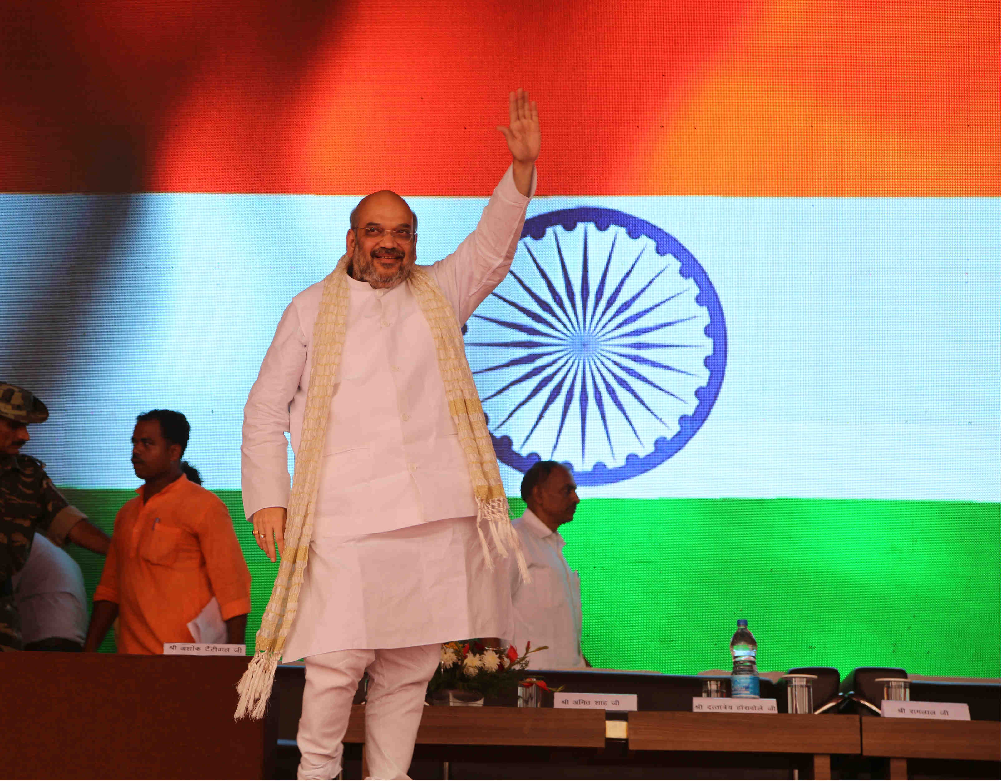 BJP National President, Shri Amit Shah addressing a public program on Pt. Deen Dayal Upadhyay Birth Centenary in Farah, Mathura (Uttar Pradesh) on September 28, 2016