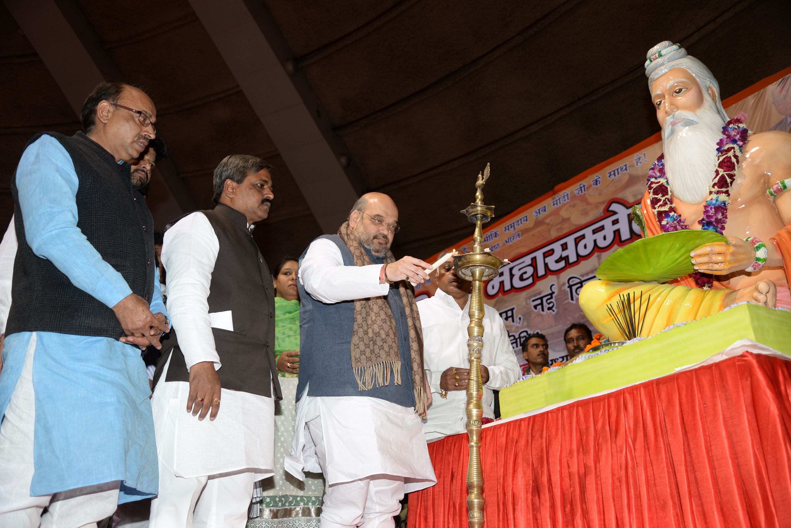 BJP National President, Shri Amit Shah addressing Akhil Bhartiya Dalit Maha Panchayat Sammelan at Talkatora Stadiums on December 2, 2014