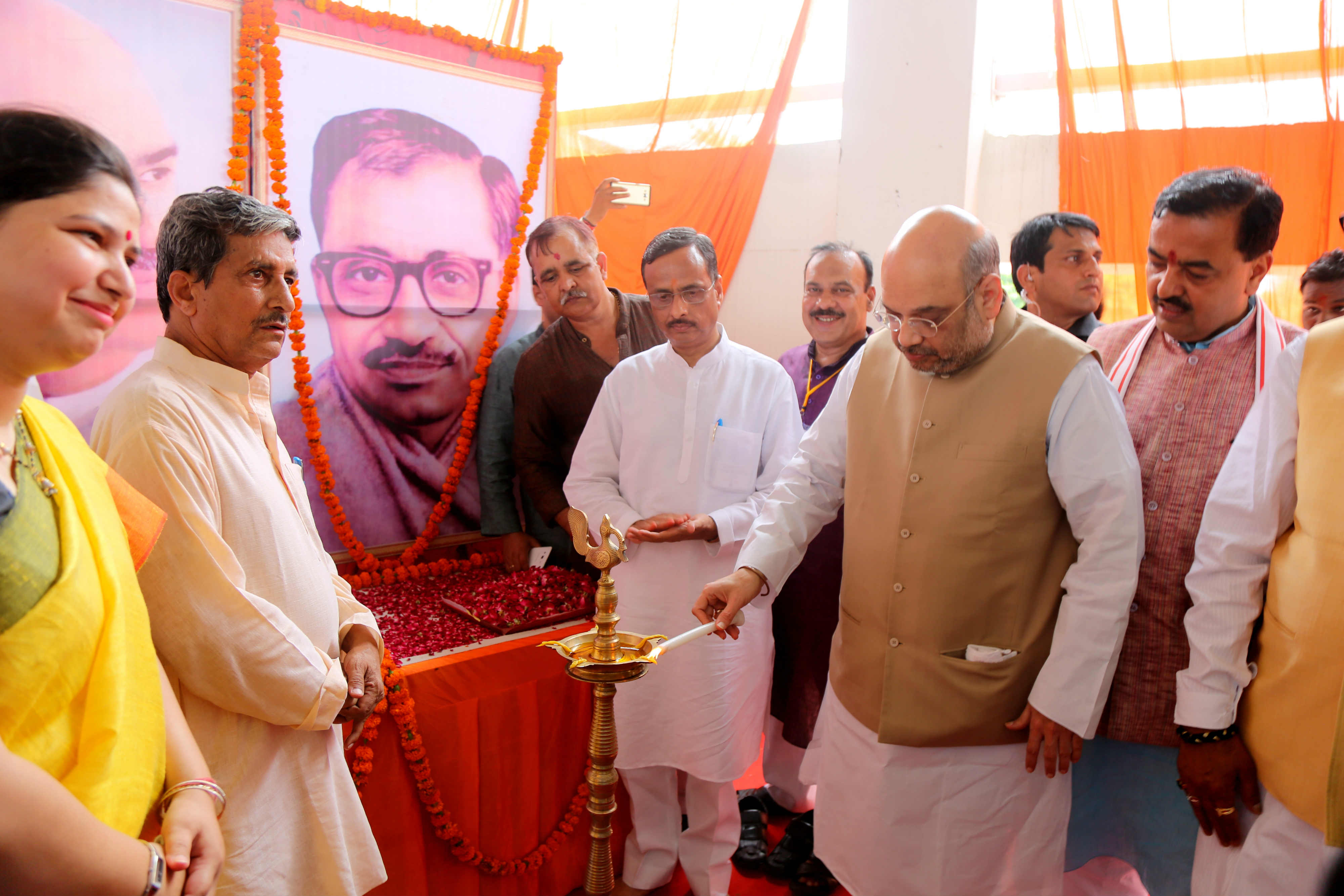 BJP National President Shri Amit Shah addressing Awadh Kshetra Booth Sammelan in Barabanki (Uttar Pradesh) on June 27, 2016