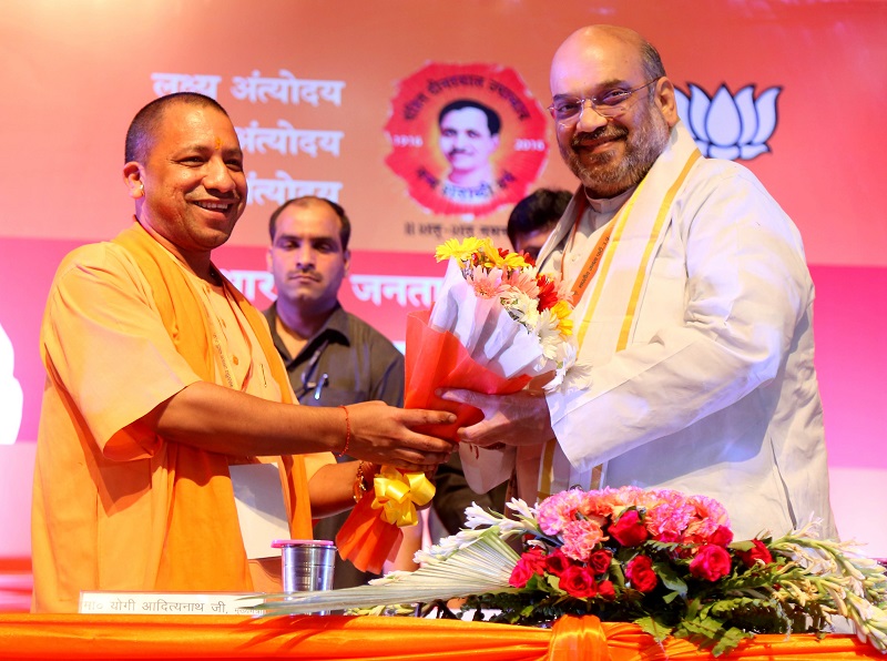 BJP National President, Shri Amit Shah addressing BJP UP State Council Meeting in Lucknow (U.P.) on 2 May 2017