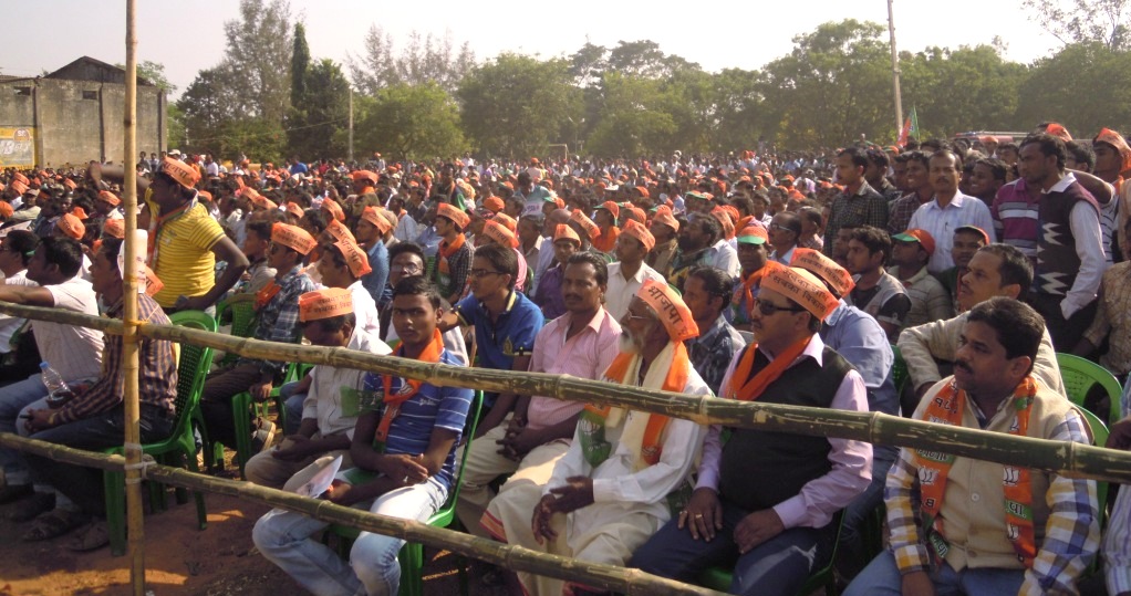 BJP National President, Shri Amit Shah addressing election rally in Baharagora (Jharkhand) on November 24, 2014