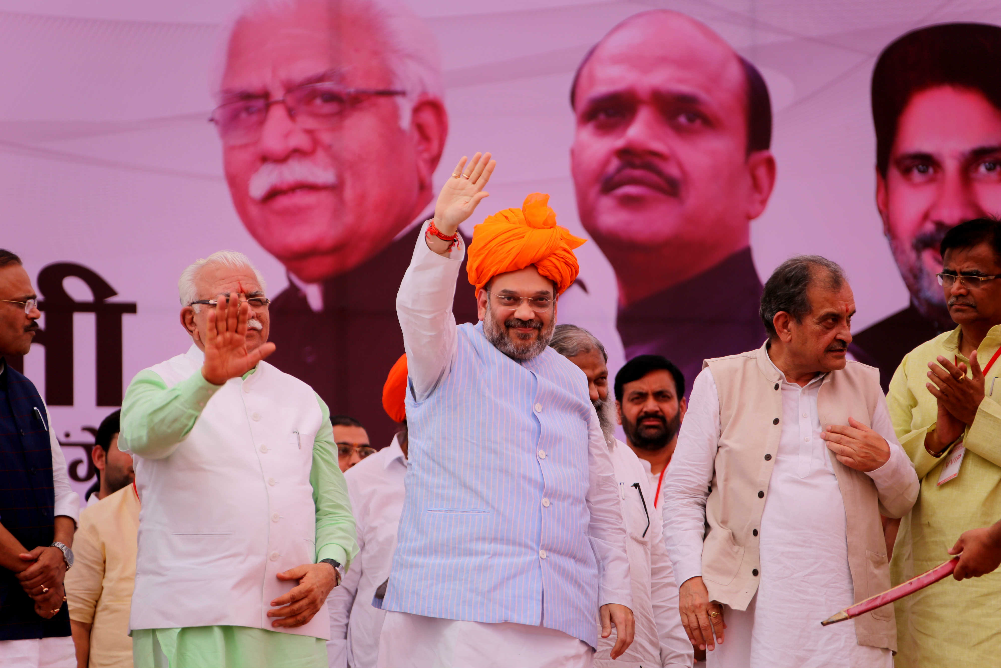 BJP National President, Shri Amit Shah addressing "Gaurav Rally" at Jind (Haryana) on September 11, 2016