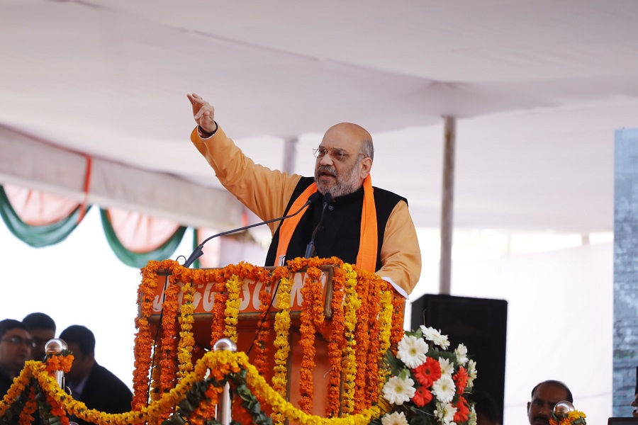  BJP National President, Shri Amit Shah addressing "Haridwar-Tehri" Lok Sabha Trishakti Sammelan in Dehradun (Uttarakhand).