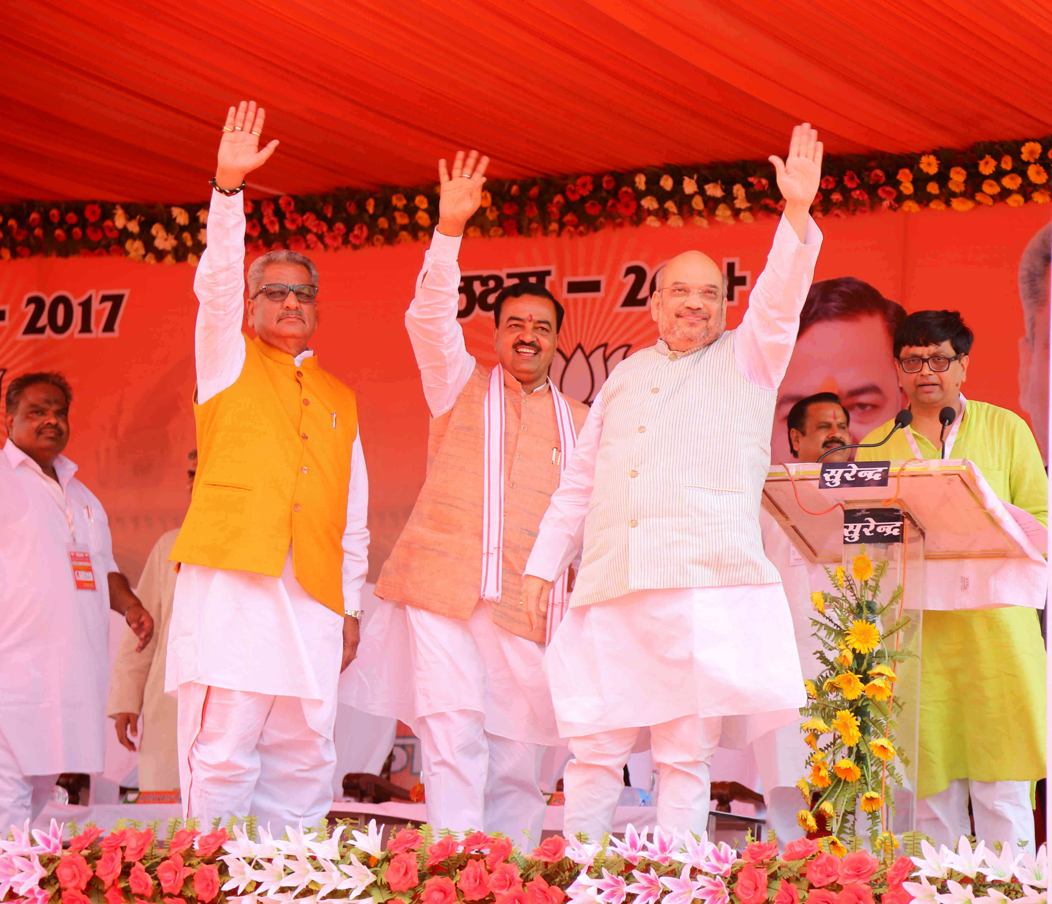 BJP National President, Shri Amit Shah addressing Kanpur & Bundelkhand Kshetriya Booth Sammelan in Kanpur (Uttar Pradesh) on June 04, 2016