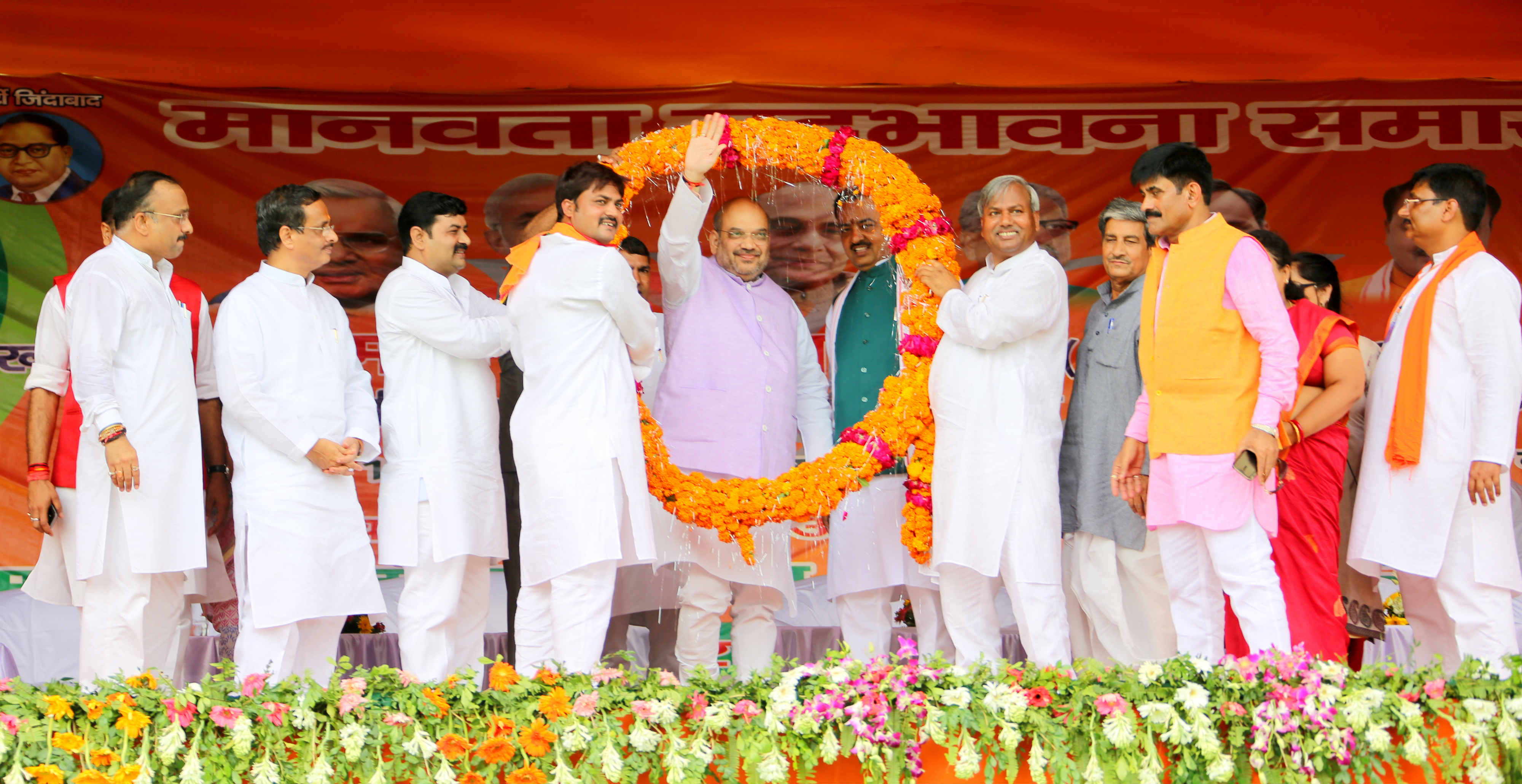 BJP National President, Shri Amit Shah addressing "Manavta Sadbhavana Samaroh" in Lucknow (Uttar Pradesh) on September 16, 2016