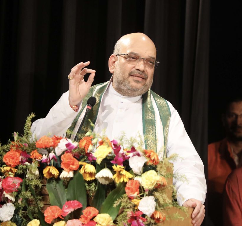 Photographs : BJP National President, Shri Amit Shah addressing meeting of Intellectuals and Eminent Citizens in Kolkata (West Bengal)