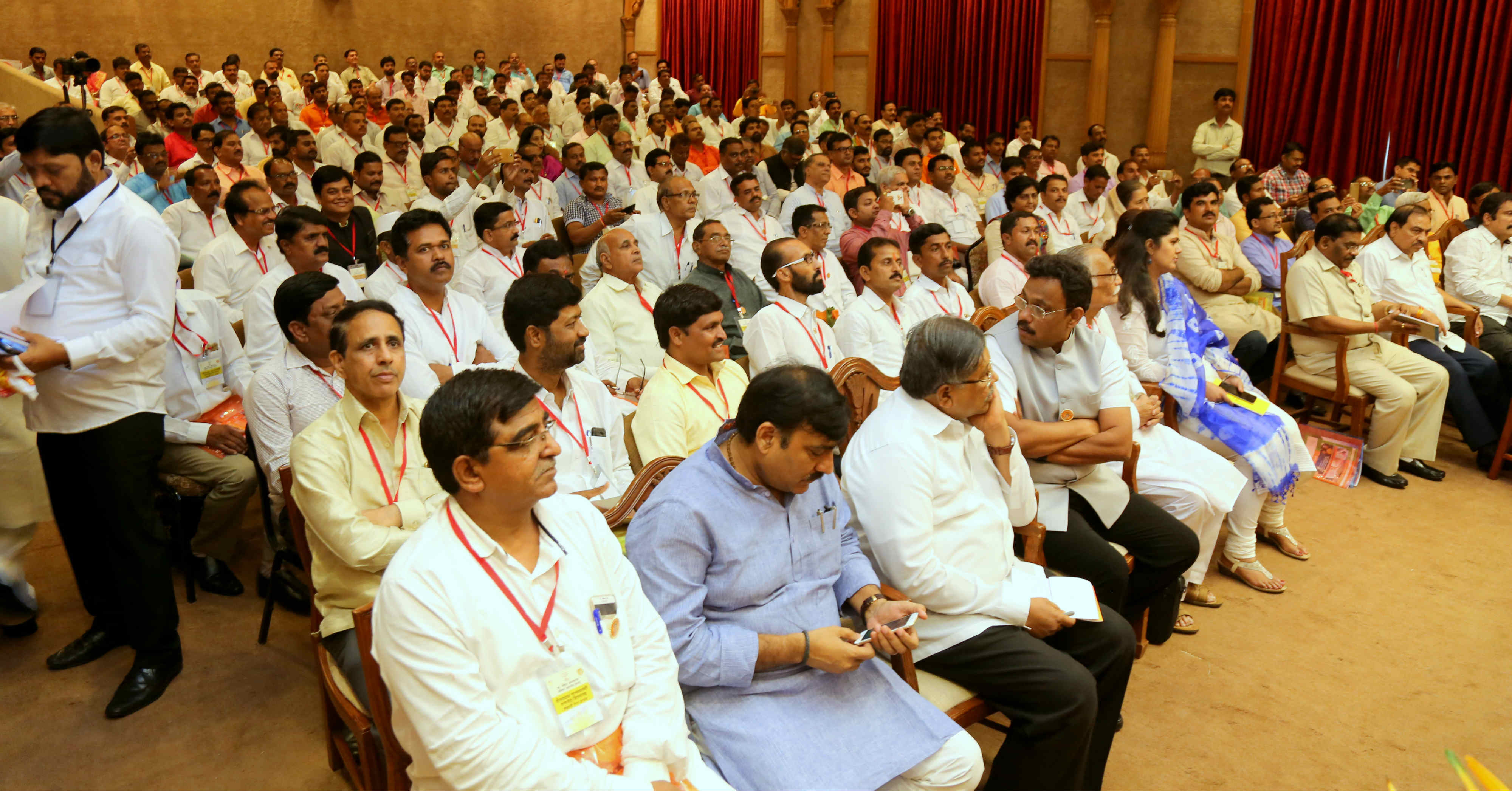 BJP National President, Shri Amit Shah addressing meeting of Pandit Deendayal Upadhyaya Janam Shatabdi Samaroh and Vistarak Yojana at Sahyadri Guest House, Mumbai