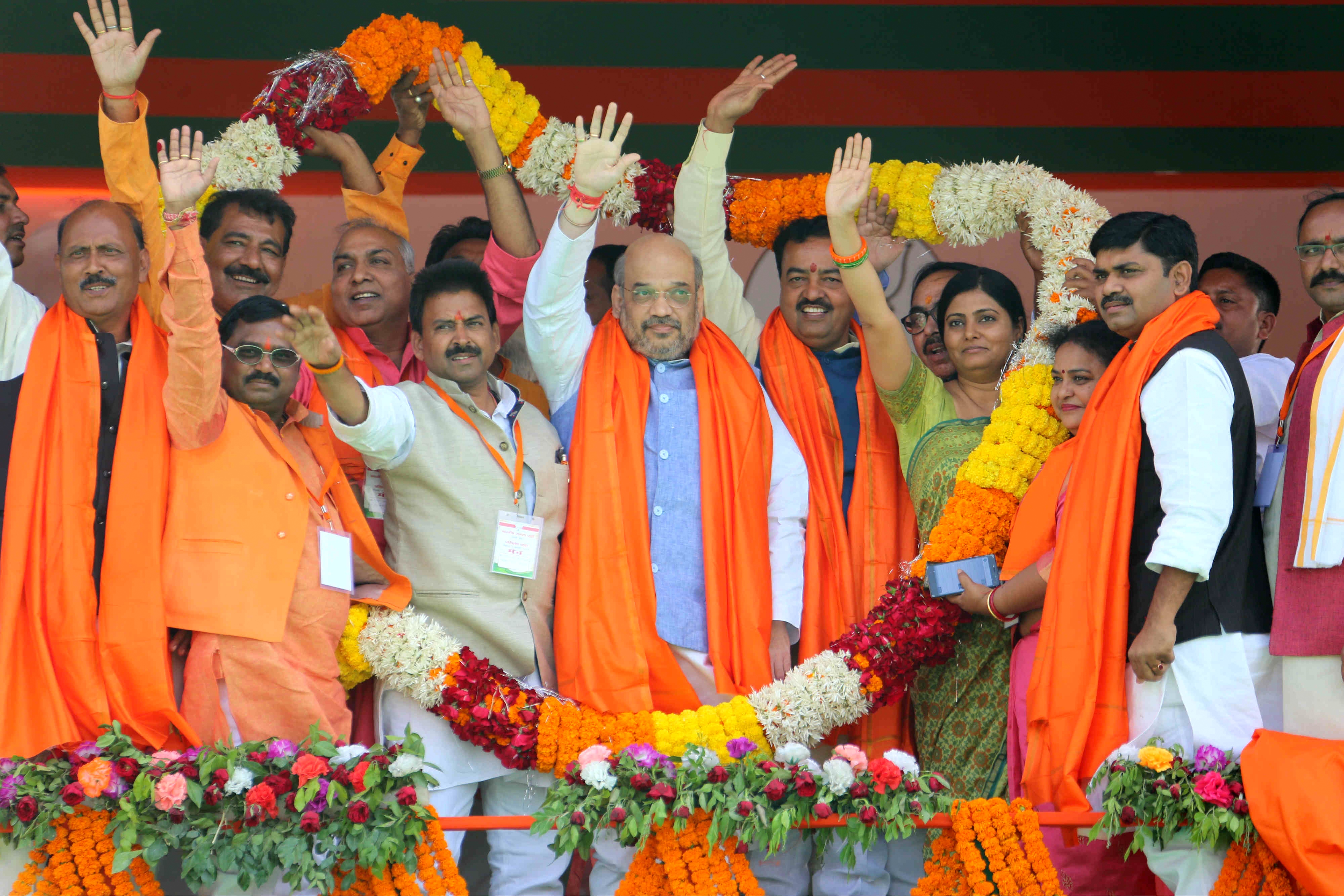 BJP National President, Shri Amit Shah addressing "Parivartan Yatra" at Robertsganj, Sonbhadra (Uttar Pradesh) on November 08, 2016