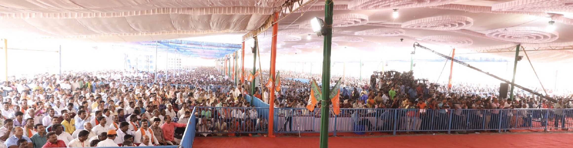 BJP National President Shri Amit Shah addressing Parivartan Yatra in Mysore, Karnataka