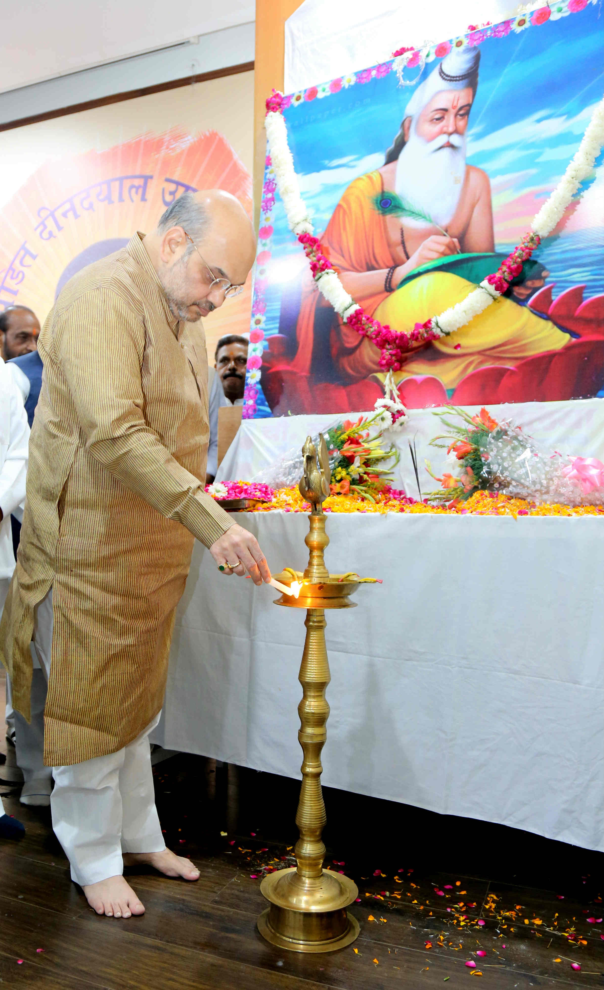 BJP National President, Shri Amit Shah addressing programme on the occasion of Valmiki Jayanti at 11, Ashoka Road, New Delhi on October 15, 2016