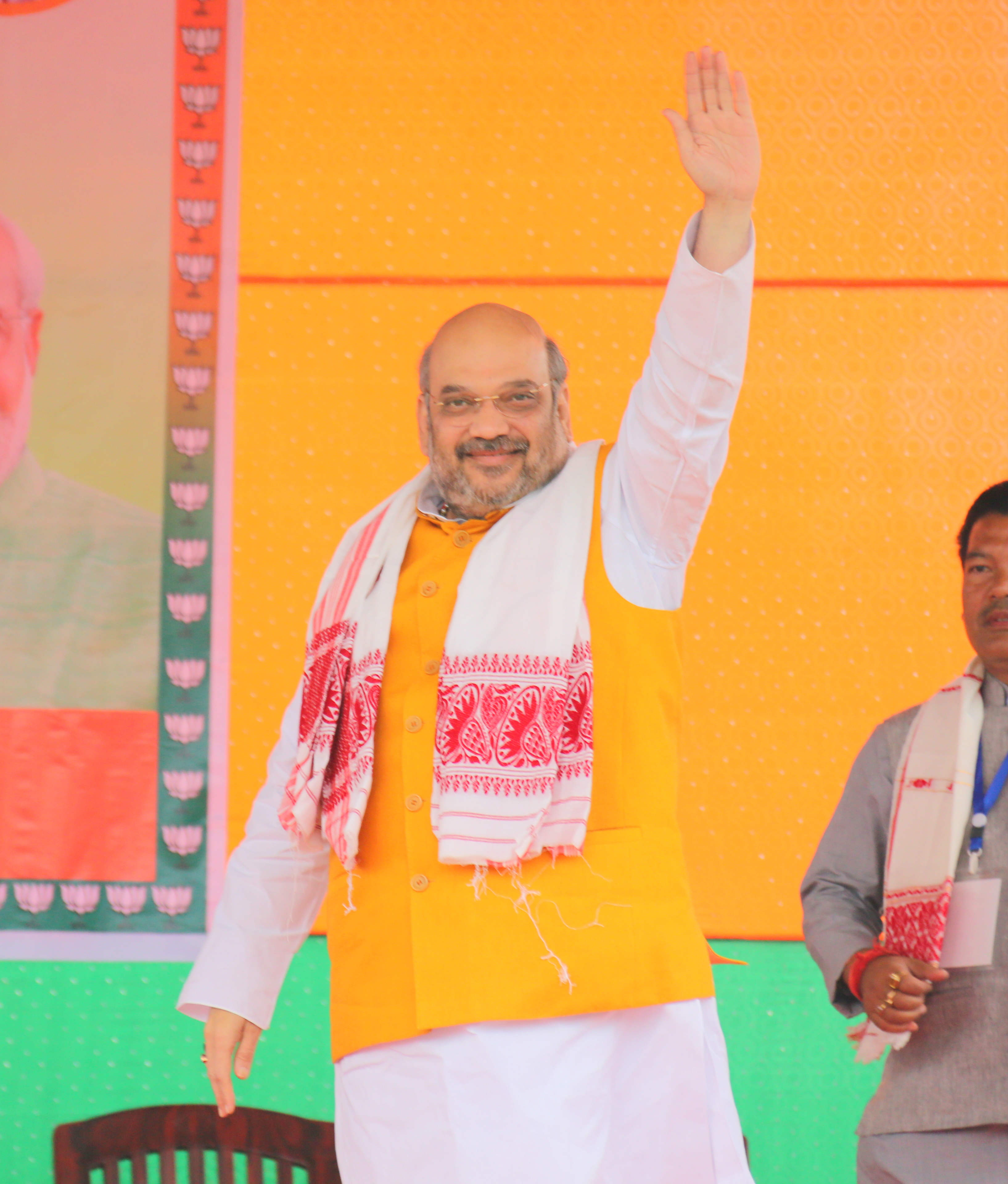 BJP National President, Shri Amit Shah addressing public meeting at Dhakuakhana, Assam on March 28, 2016